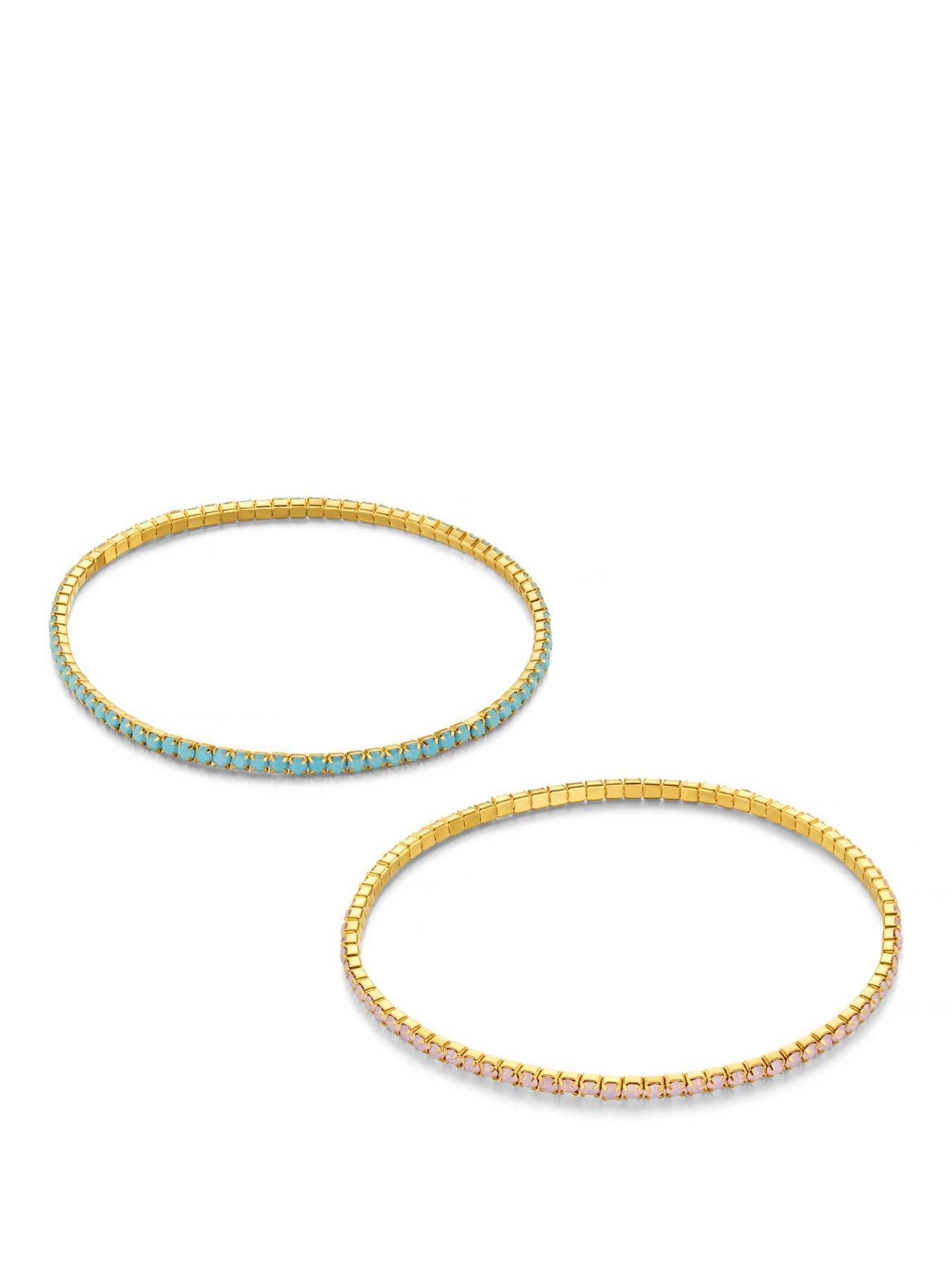 Image 1 of 1 of Orelia Fine Cupchain Stretch Bracelet Pack