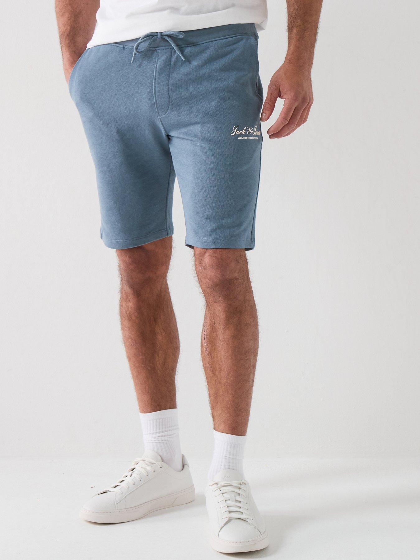 Jack & Jones Gordon Archive Mid Length Sweat Shorts - Blue
