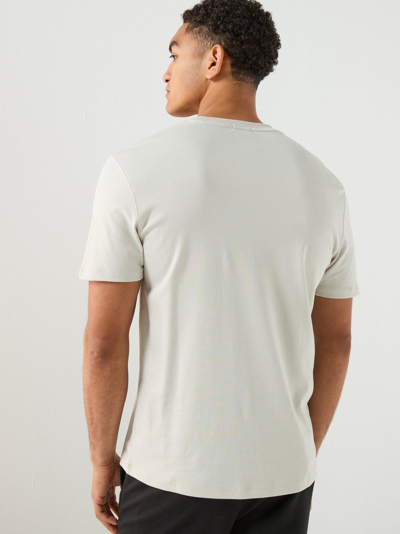 Image 2 of 5 of Calvin Klein Supima Chest Embroidered Logo T-Shirt - Light Green
