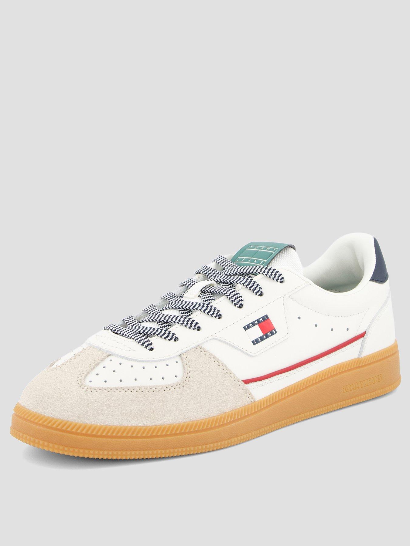 Image 2 of 7 of Tommy Jeans The Greenwich Edge Leather Trainer - Off White