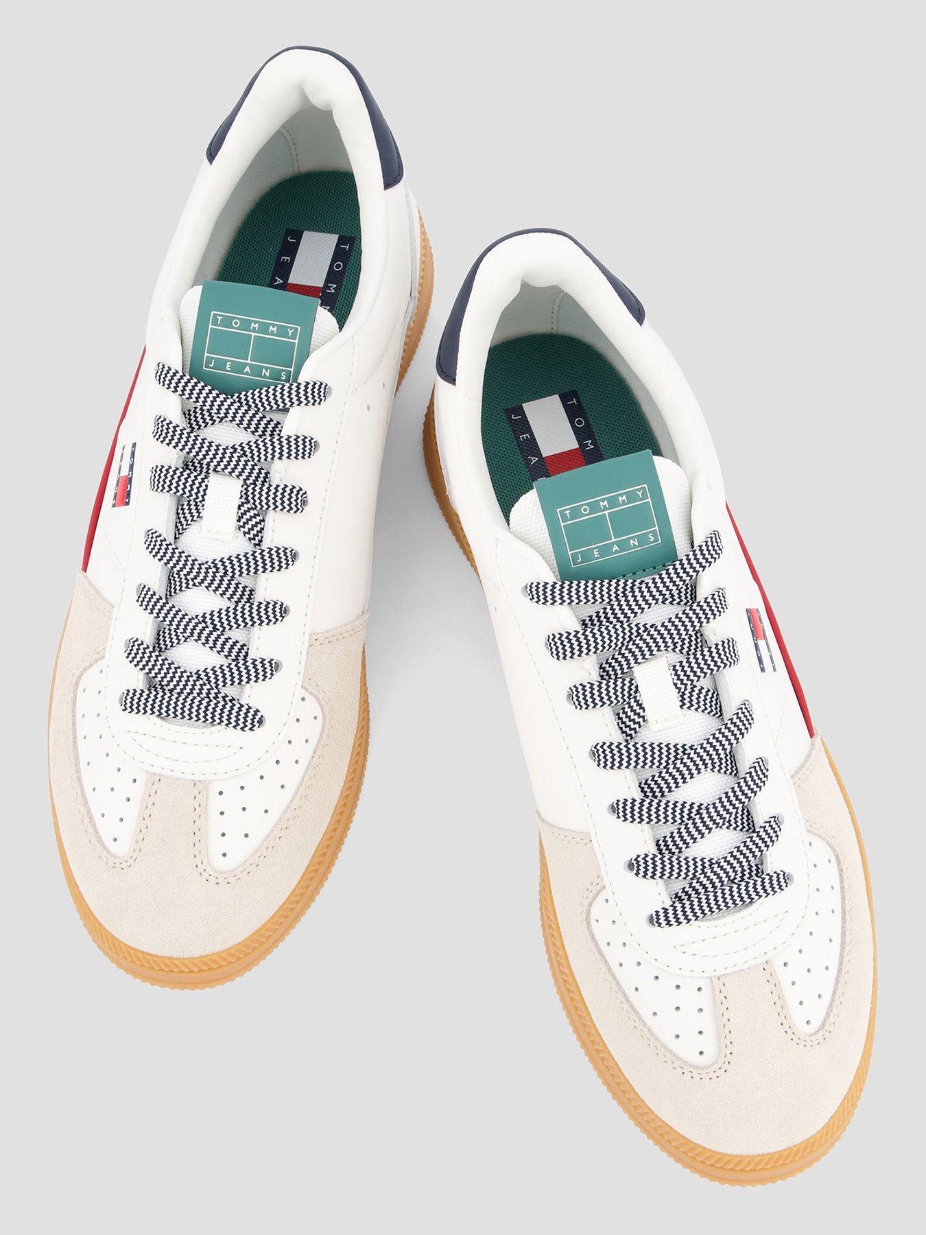 Image 3 of 7 of Tommy Jeans The Greenwich Edge Leather Trainer - Off White