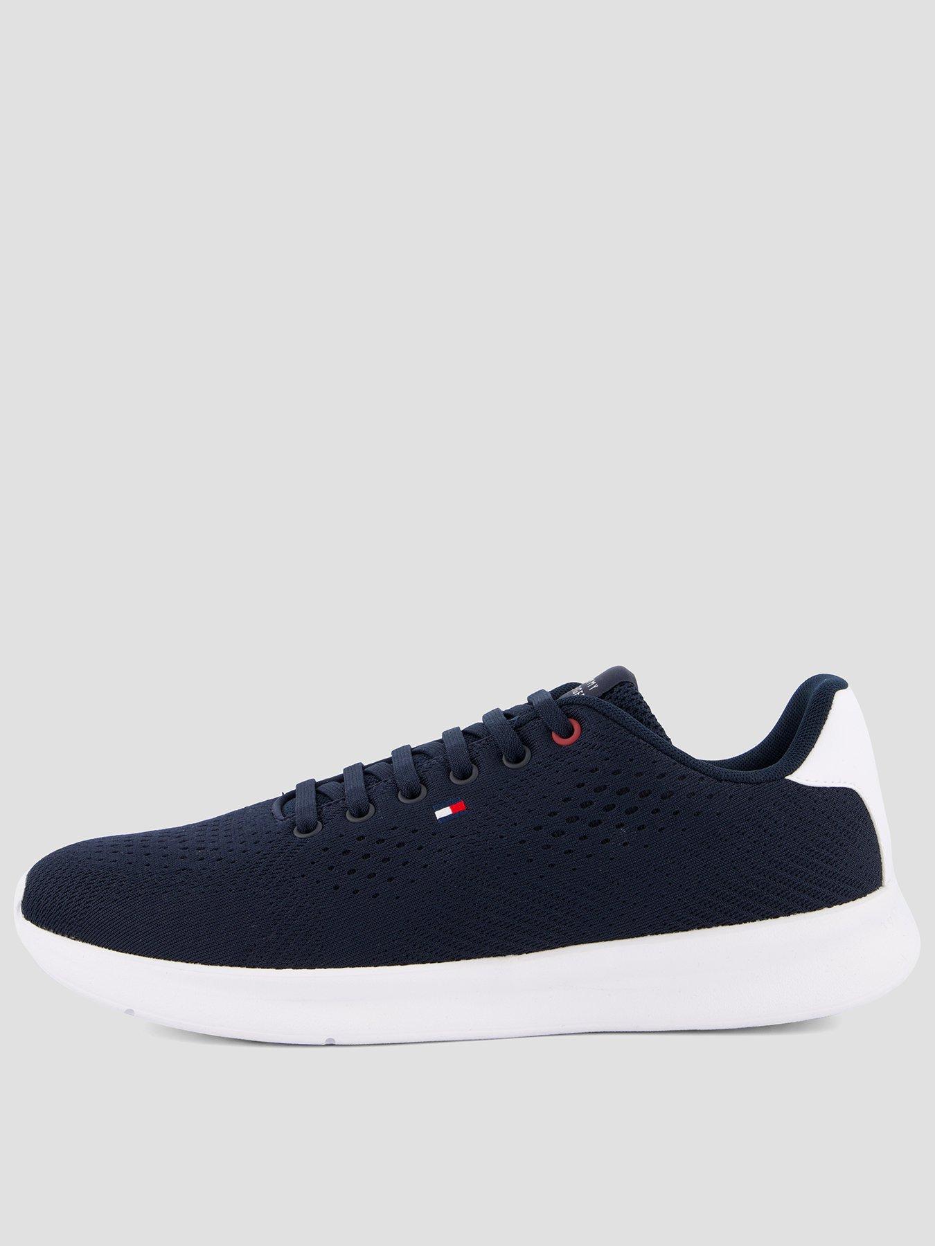 Tommy Hilfiger Lightweight Knit Runners, Navy, Size 41, Men