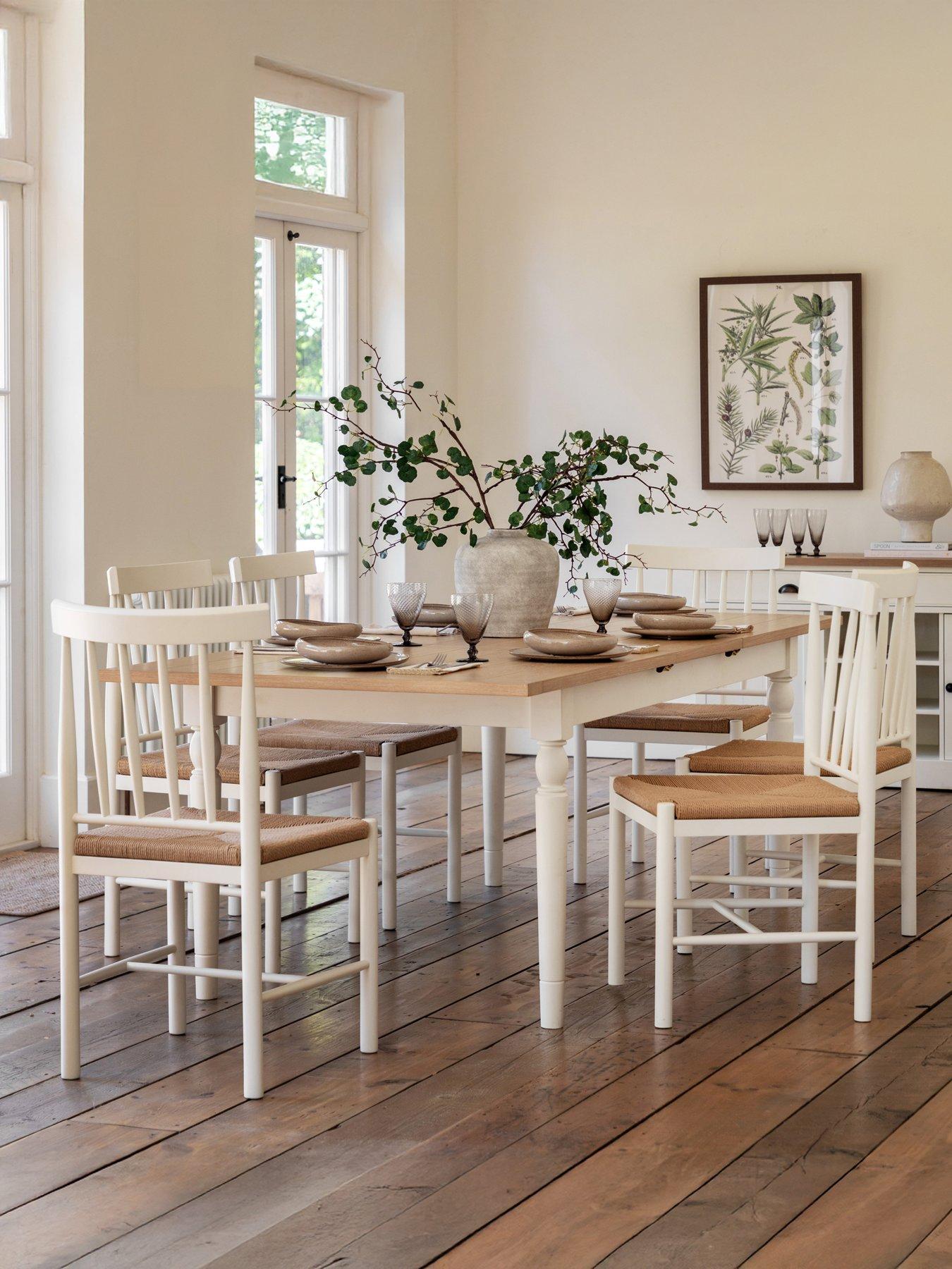 Image 1 of 6 of Gallery Direct Eton Extending Dining Table - White