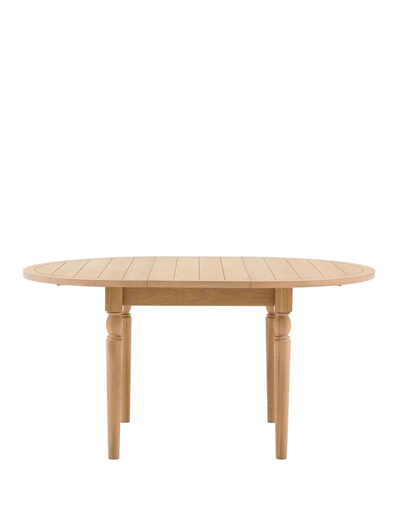 Image 2 of 7 of Gallery Direct Eton Natural Round Extending Dining Table