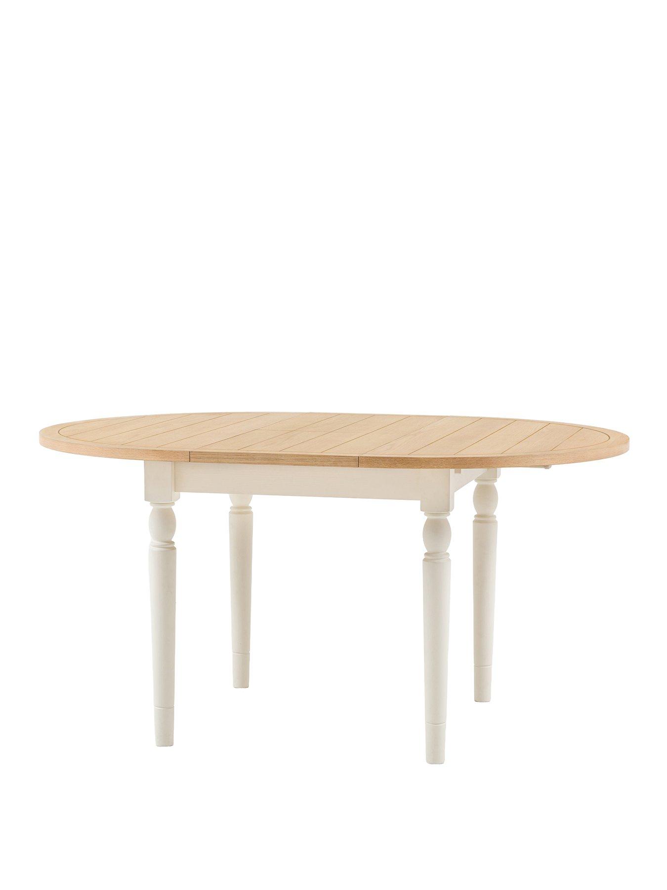 Image 2 of 6 of Gallery Direct Eton White Round Extending Dining Table