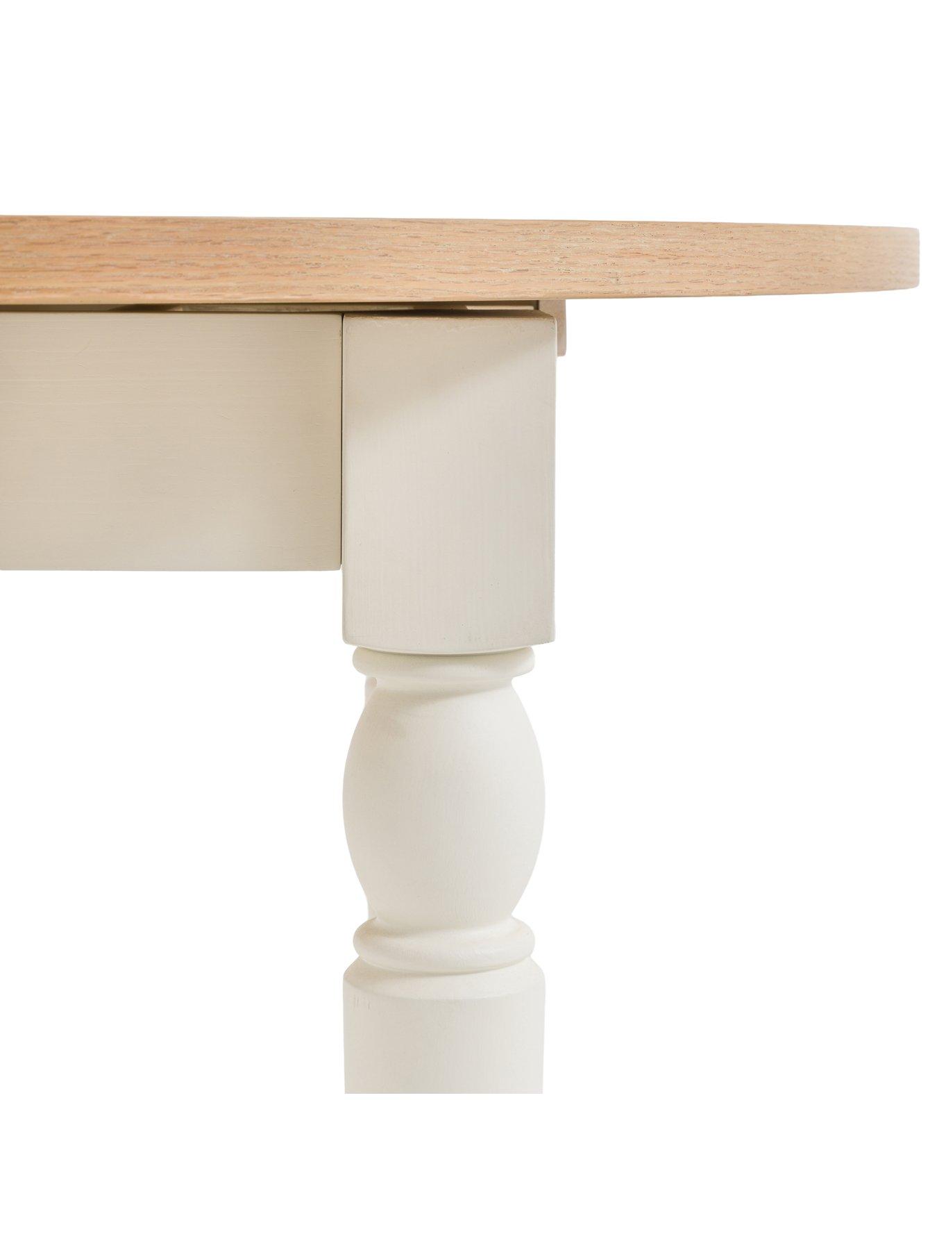 Image 5 of 6 of Gallery Direct Eton White Round Extending Dining Table
