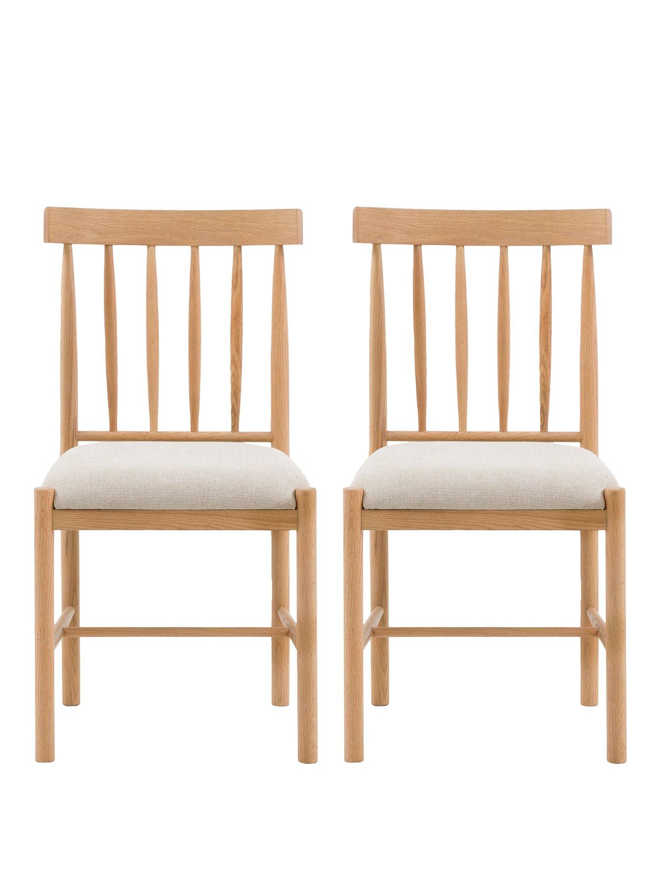 Gallery Direct Set Of 2 Eton Dining Chairs Natural