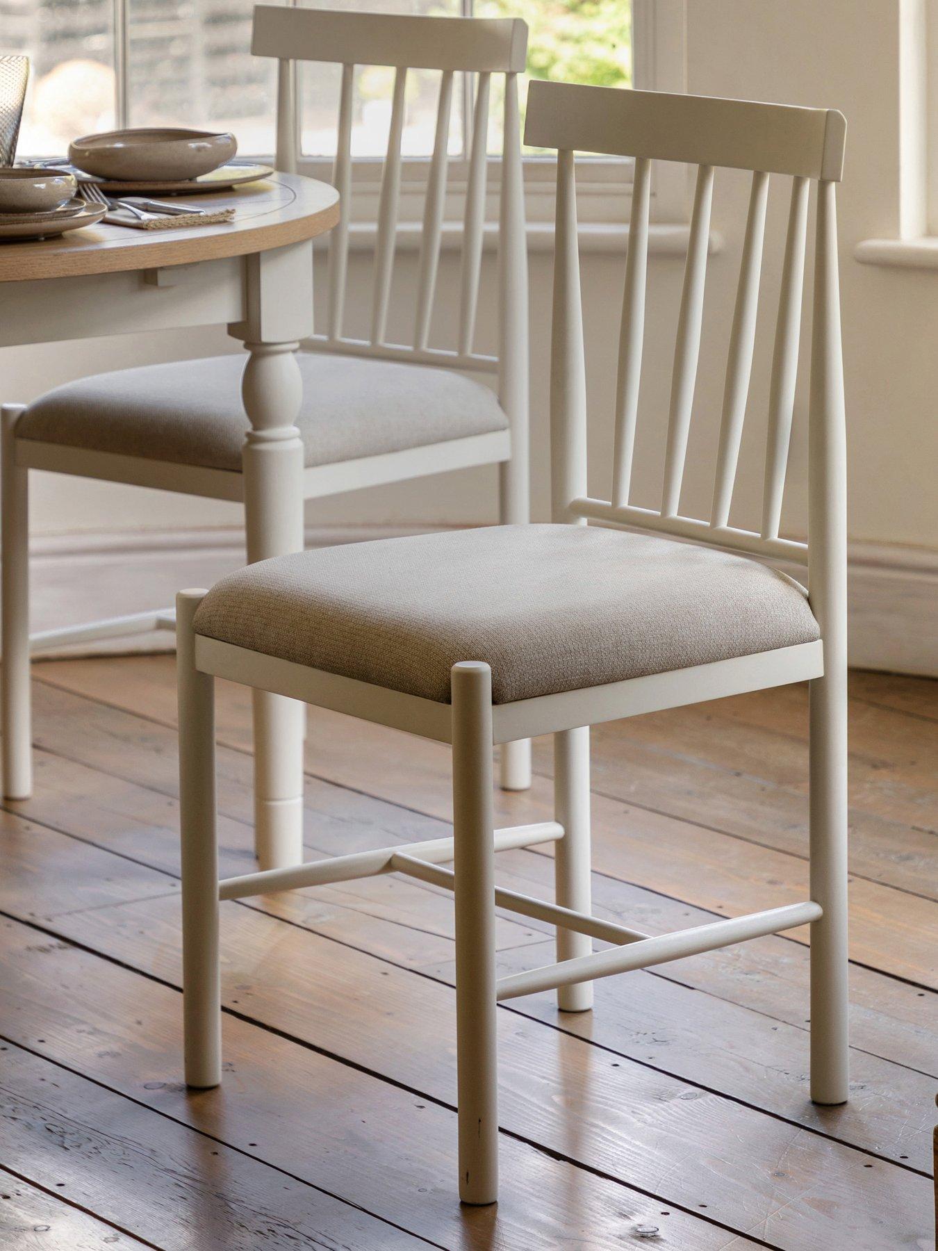 Gallery Direct Set Of 2 Eton Dining Chairs White