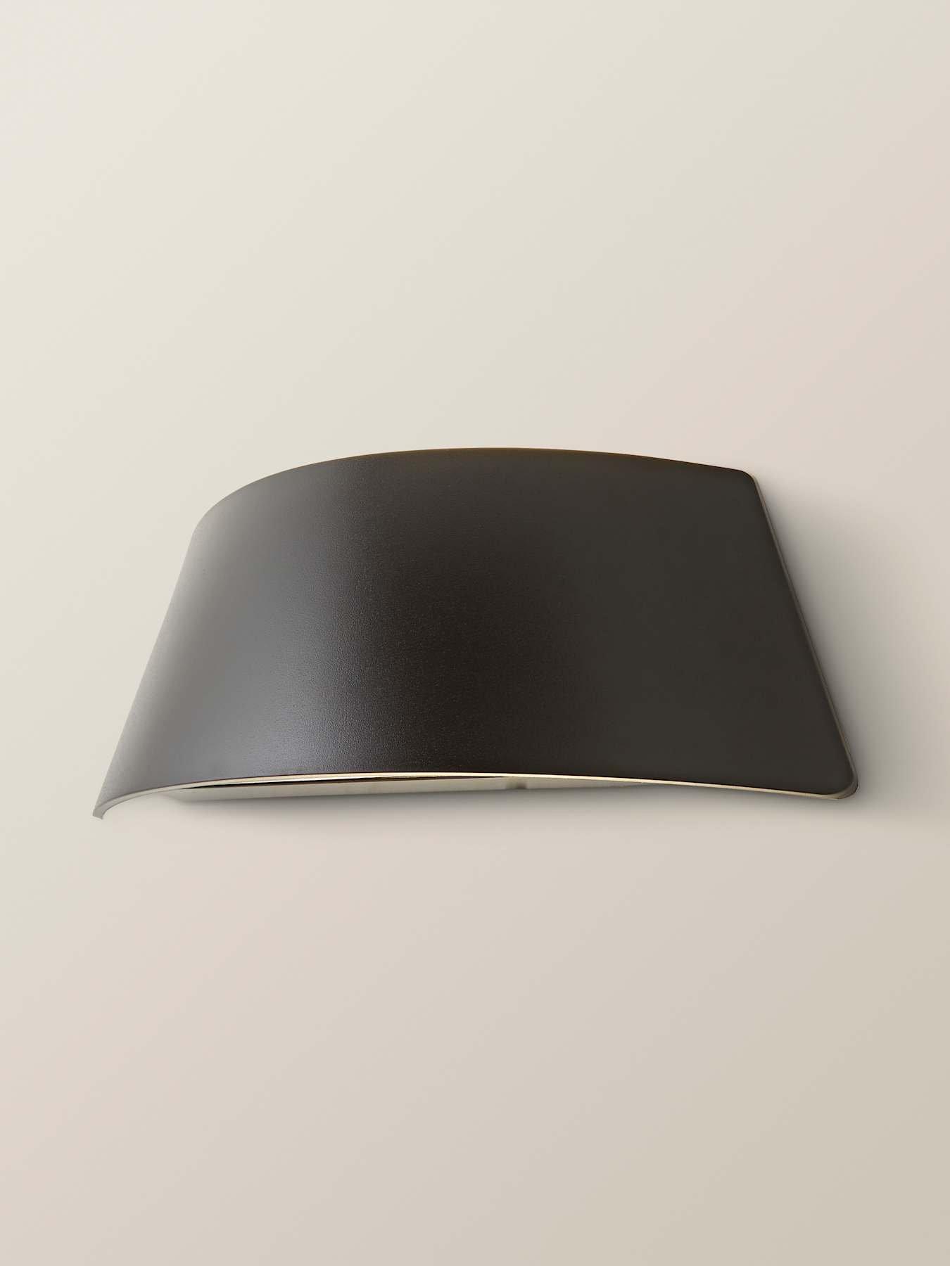 Image 4 of 6 of ValueLights John Matte Black Curved IP65 Integrated LED Up/Down Outdoor Wall Light