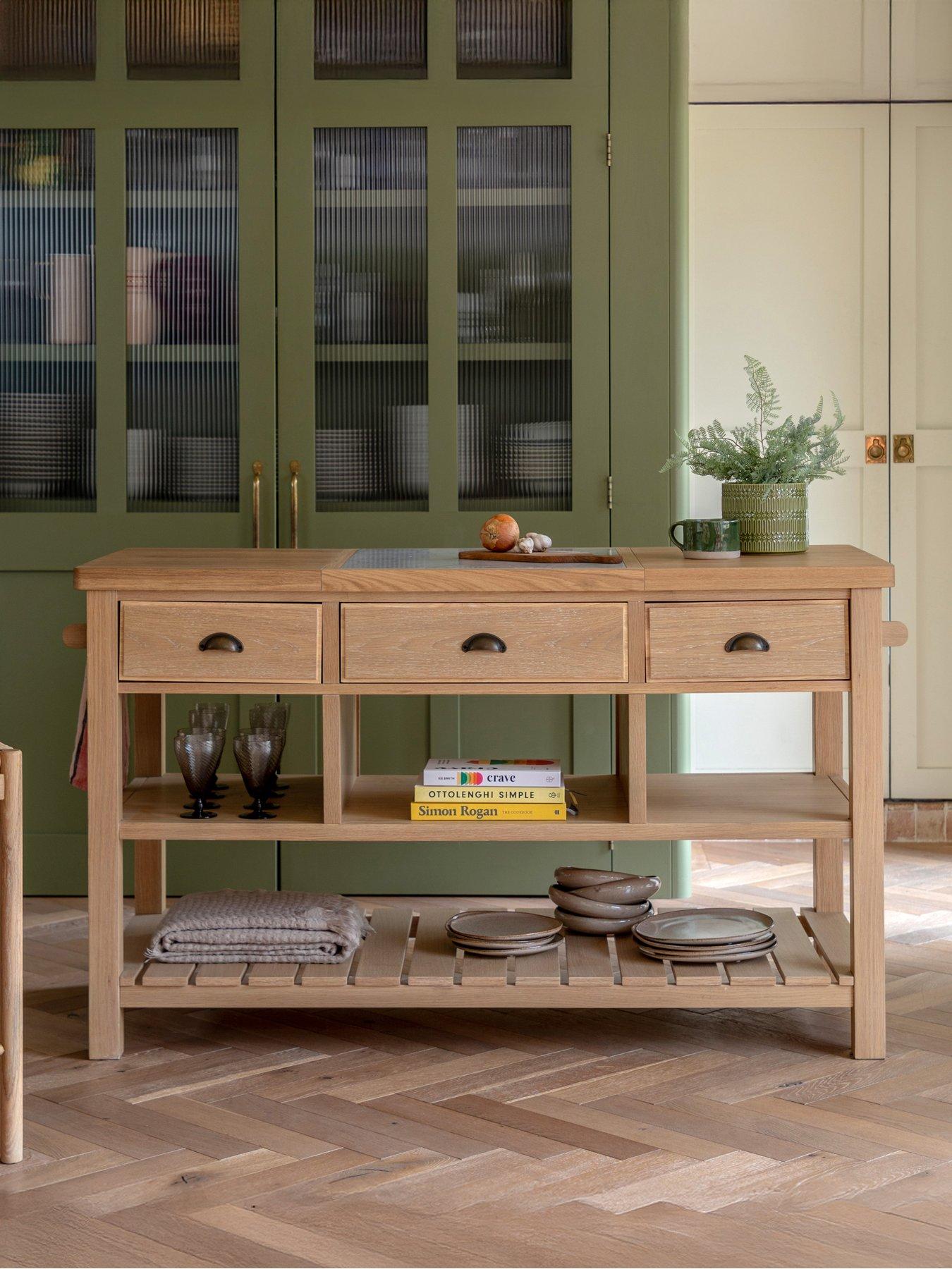 Gallery Direct Eton Kitchen Island Natural
