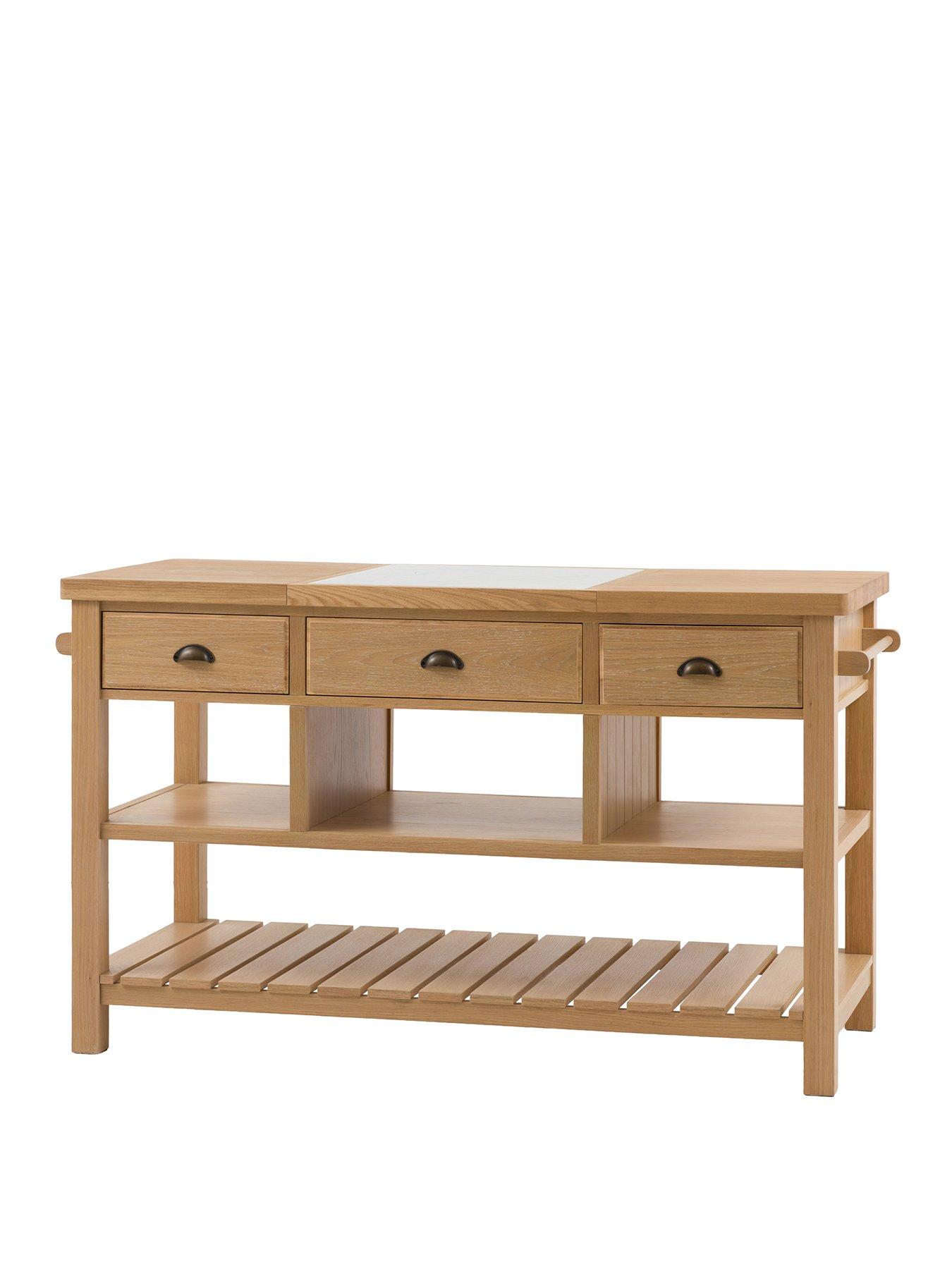 Image 2 of 7 of Gallery Direct Eton Kitchen Island Natural
