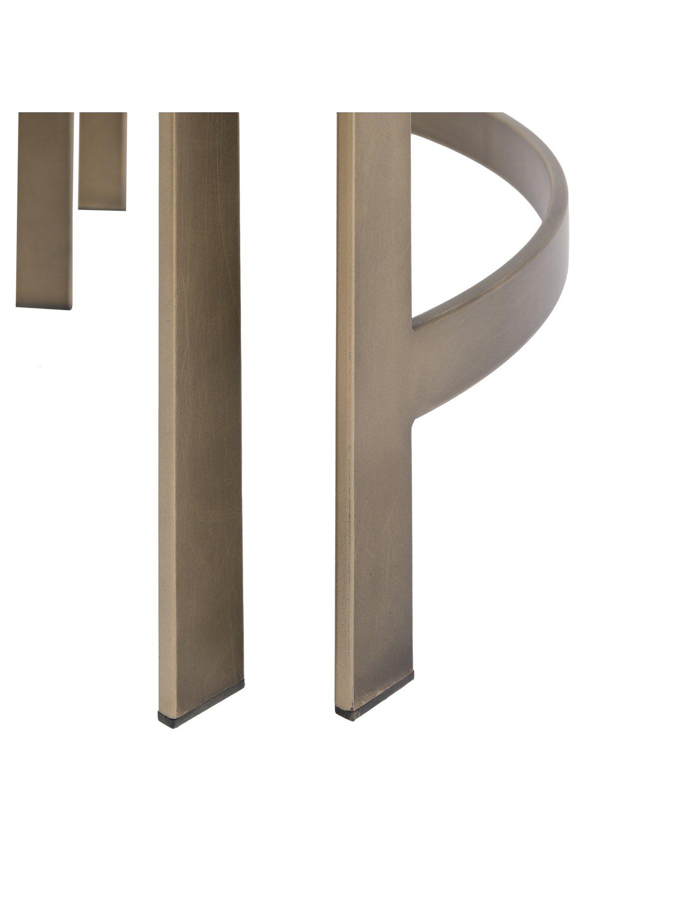 Image 6 of 6 of Gallery Direct Monti Nest Of 2 Glass Top&nbsp;Tables - Bronze