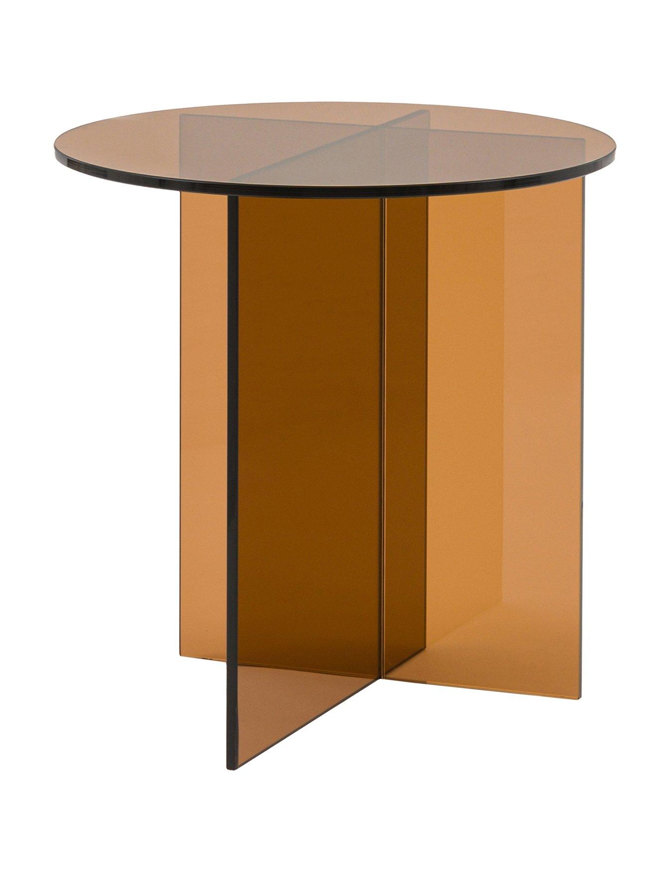 Image 2 of 6 of Gallery Direct Parioli Glass Side Table - Bronze