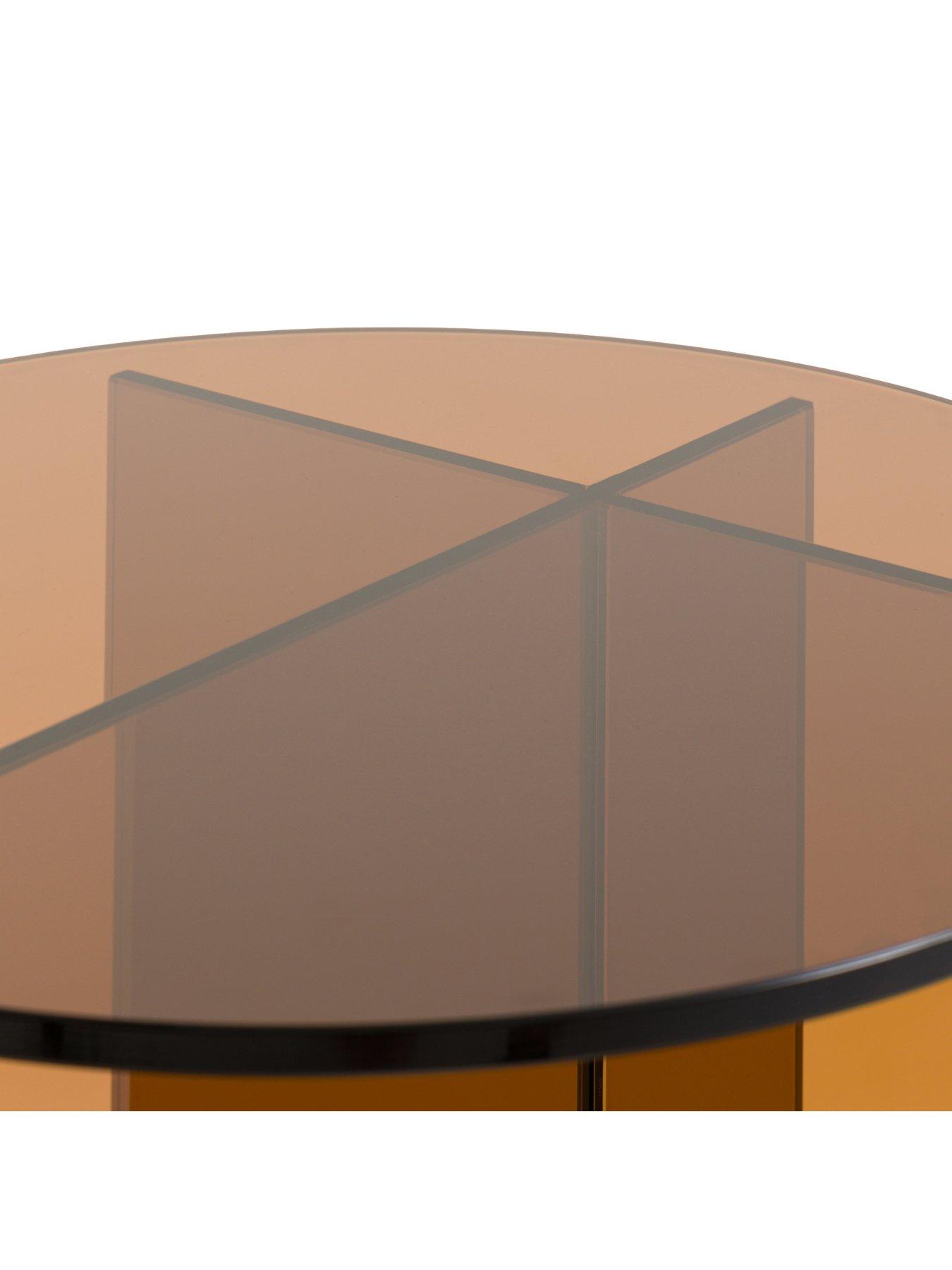 Image 4 of 6 of Gallery Direct Parioli Glass Side Table - Bronze