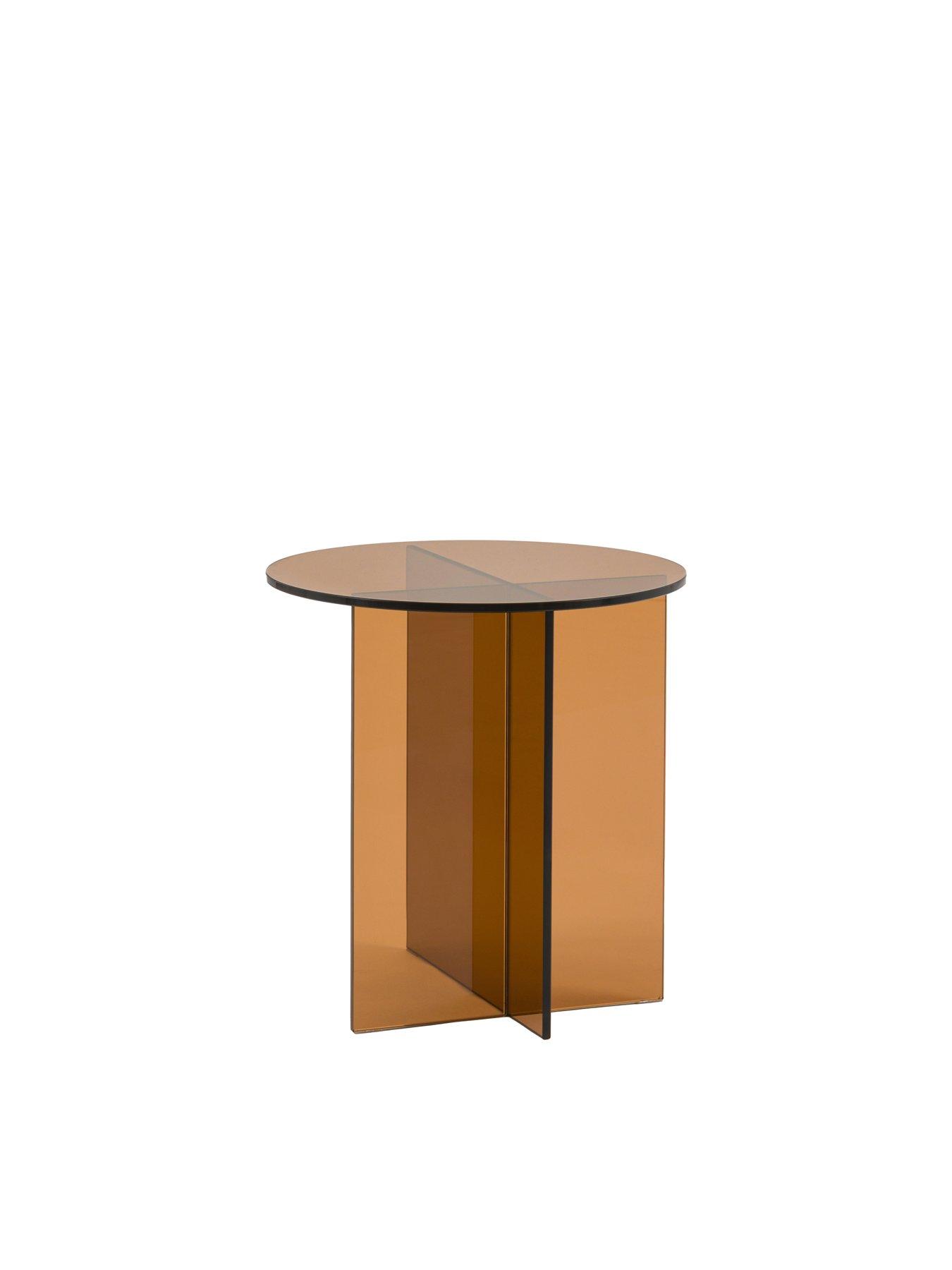 Image 6 of 6 of Gallery Direct Parioli Glass Side Table - Bronze