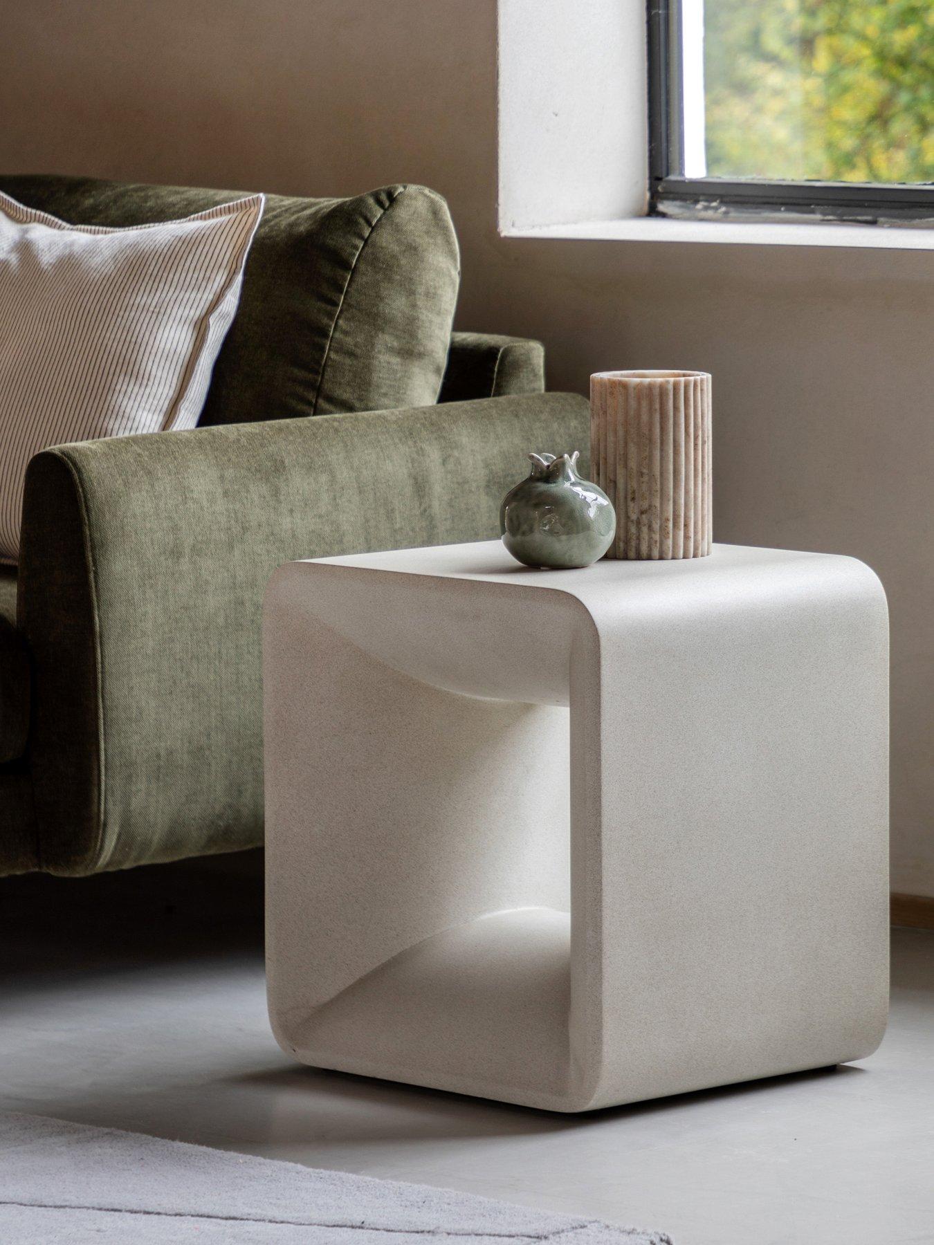 Image 1 of 4 of Gallery Direct Caluso Side Table - Cream