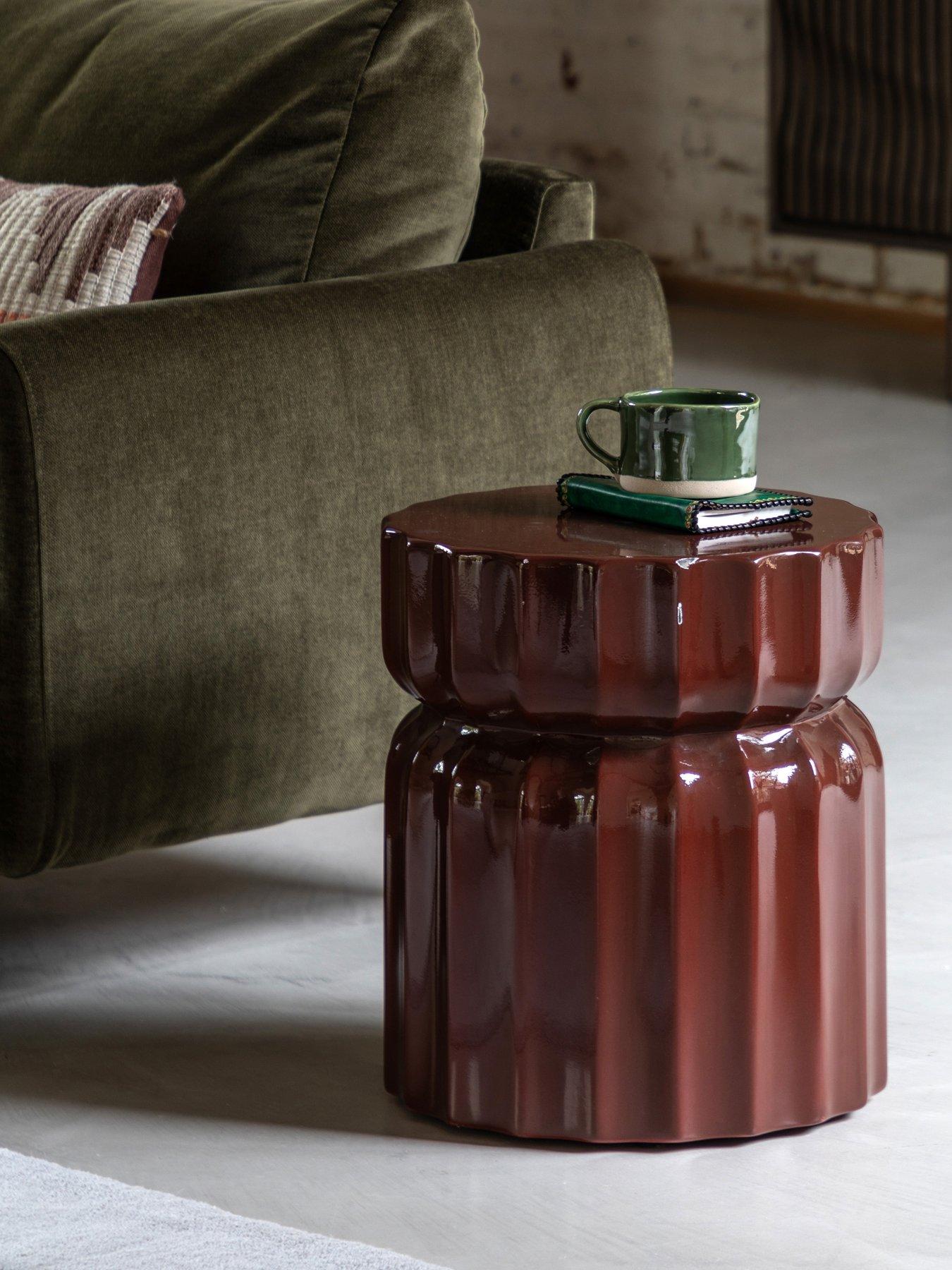 Gallery Direct Indoor/Outdoor Cirella Side Table - Rust