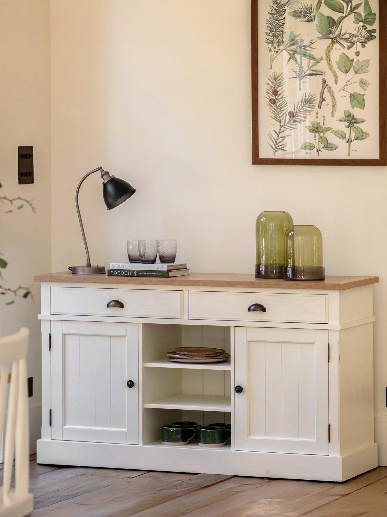 Gallery Direct Eton 2 Door 2 Drawer Sideboard White