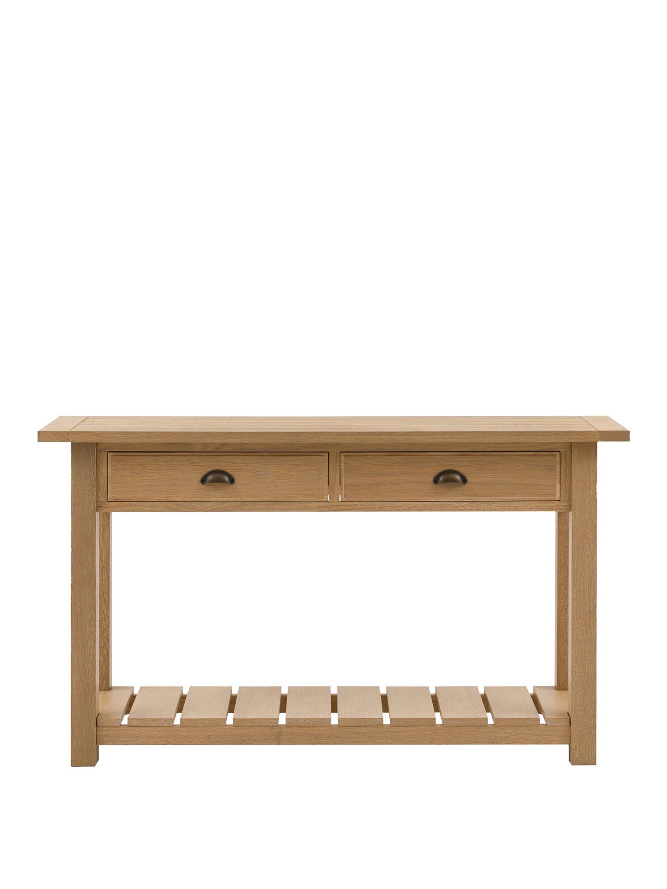 Image 2 of 5 of Gallery Direct Eton 2 Drawer Console Natural