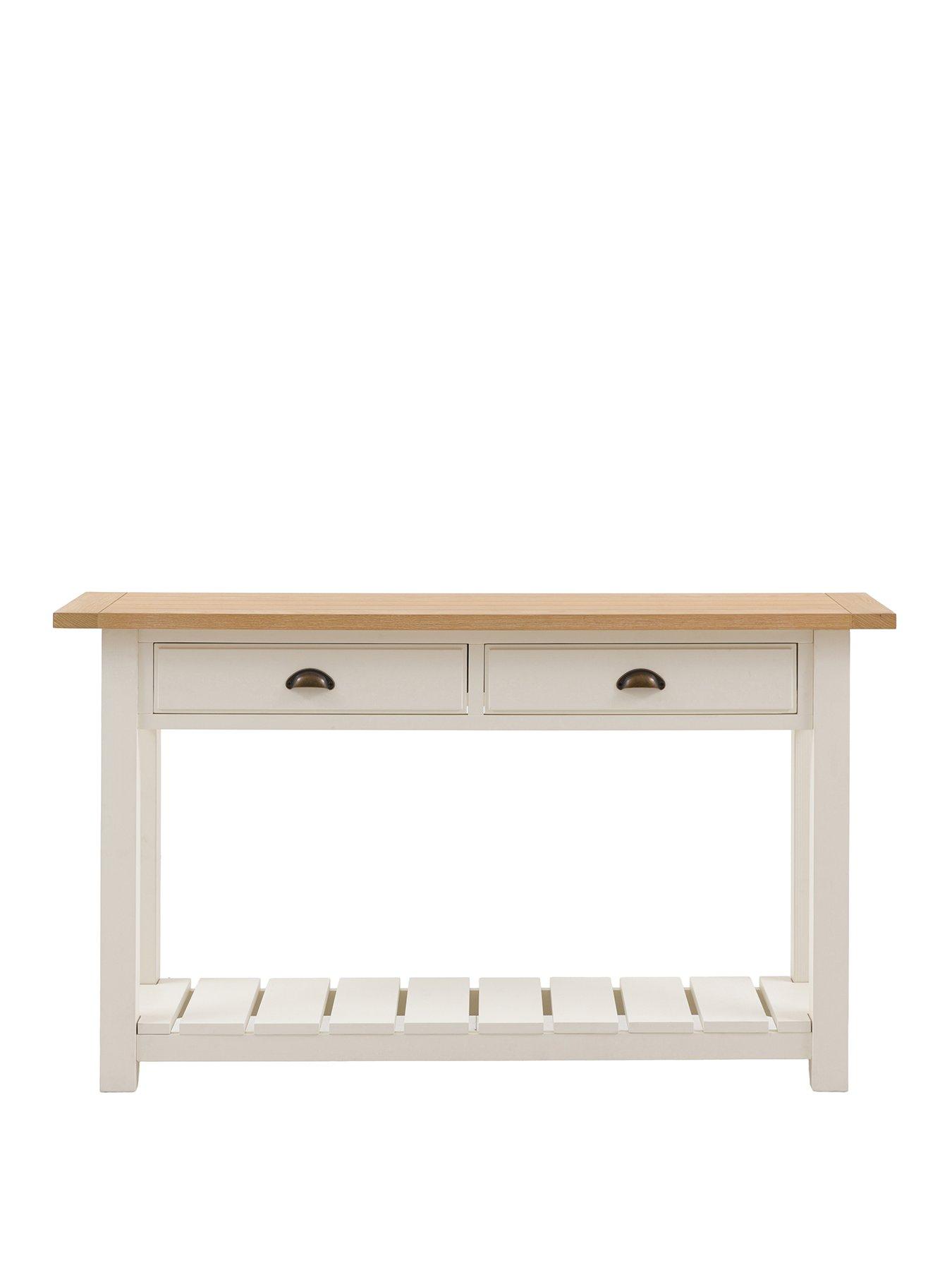 Gallery Direct Eton 2 Drawer Console - White