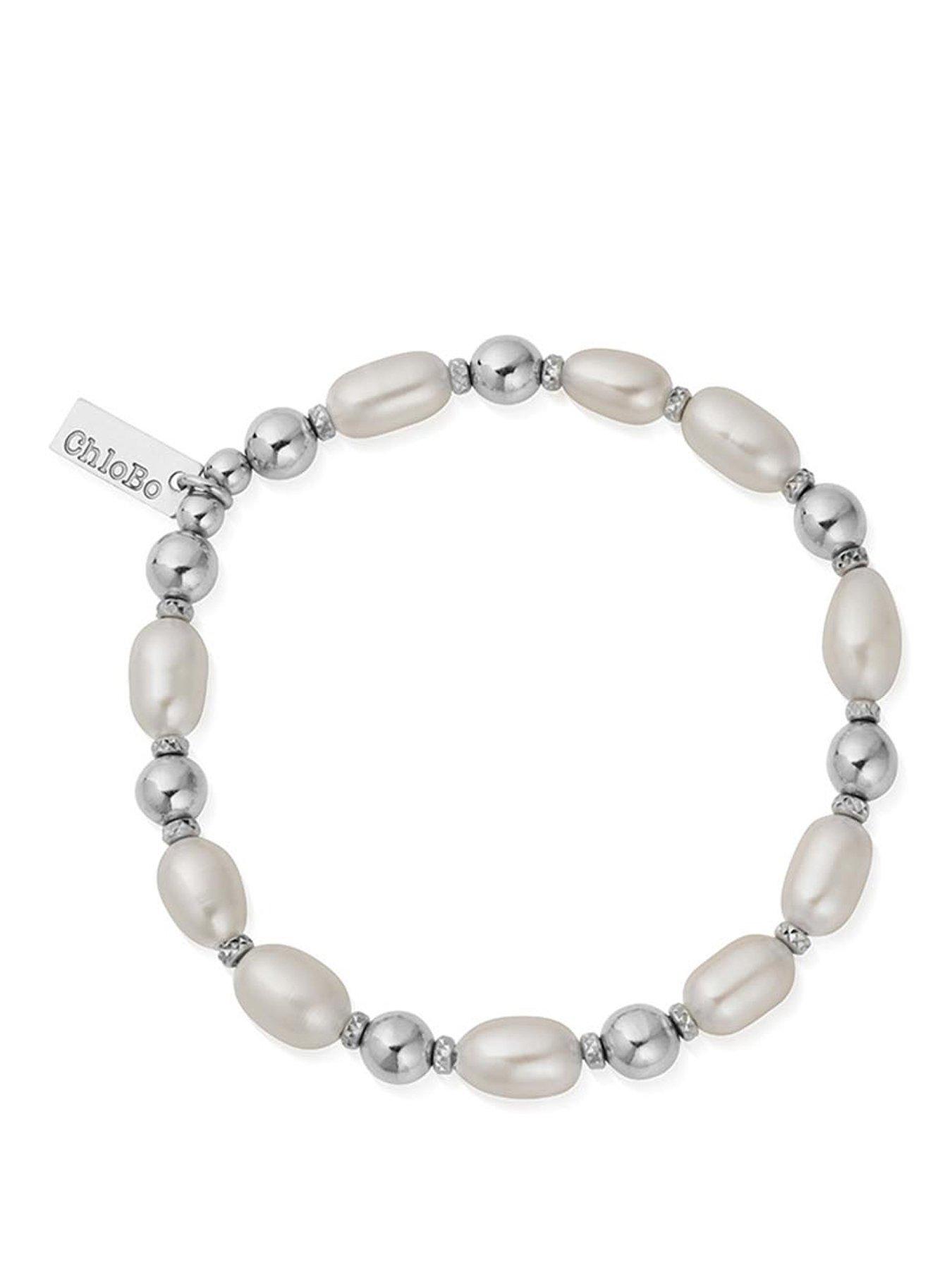 ChloBo Silver ocean pearl bracelet