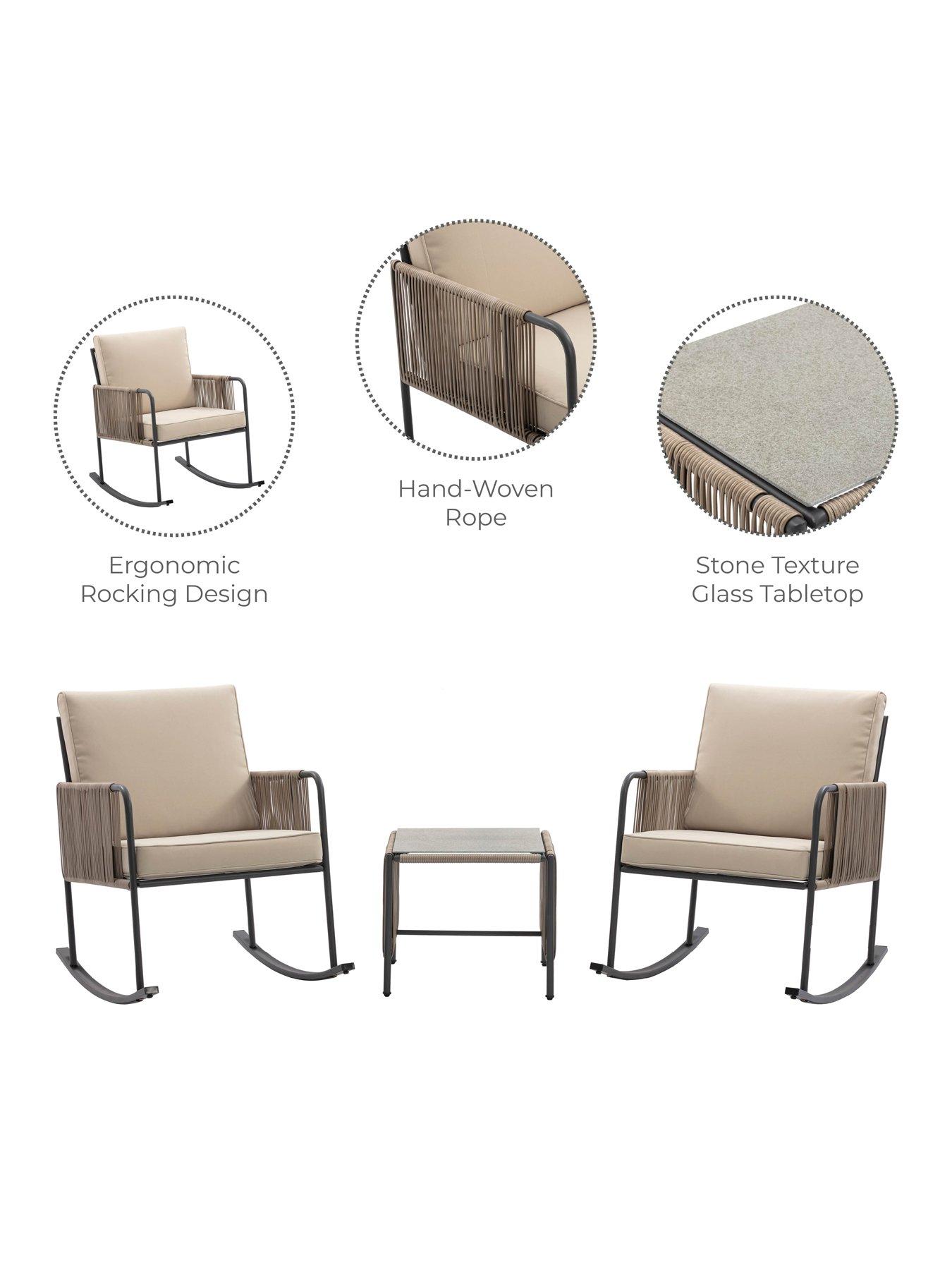 Image 5 of 7 of Teamson Home Outdoor 3 Piece Steel