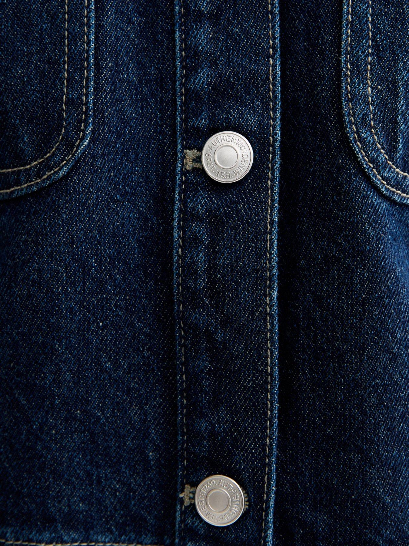 Image 6 of 6 of New Look 915 Girls Short Sleeve Denim Shirt - Blue