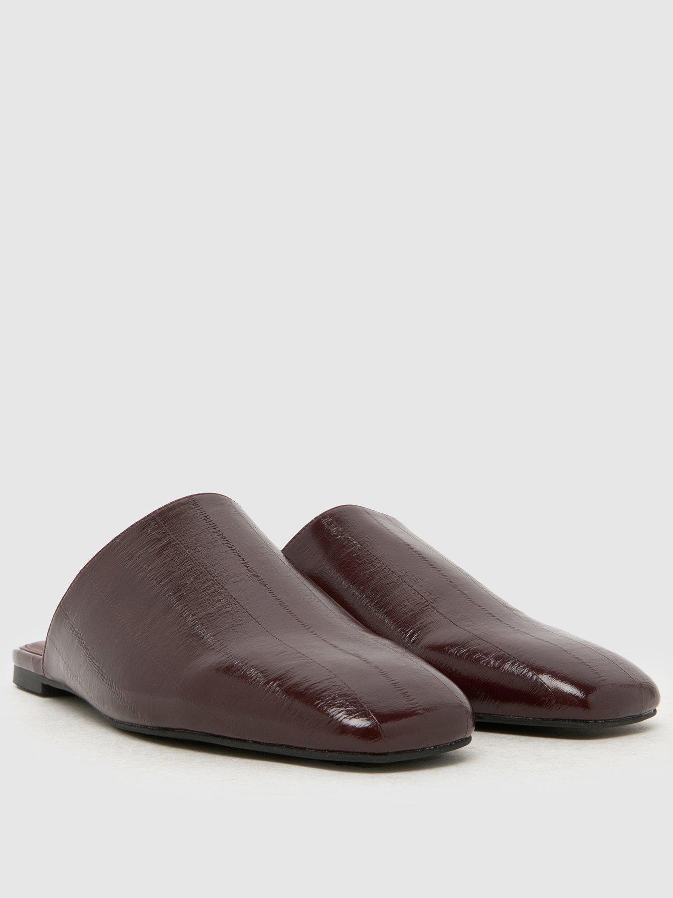 Image 2 of 4 of Schuh Latina Backless Flat Slip-On Shoes - Burgundy