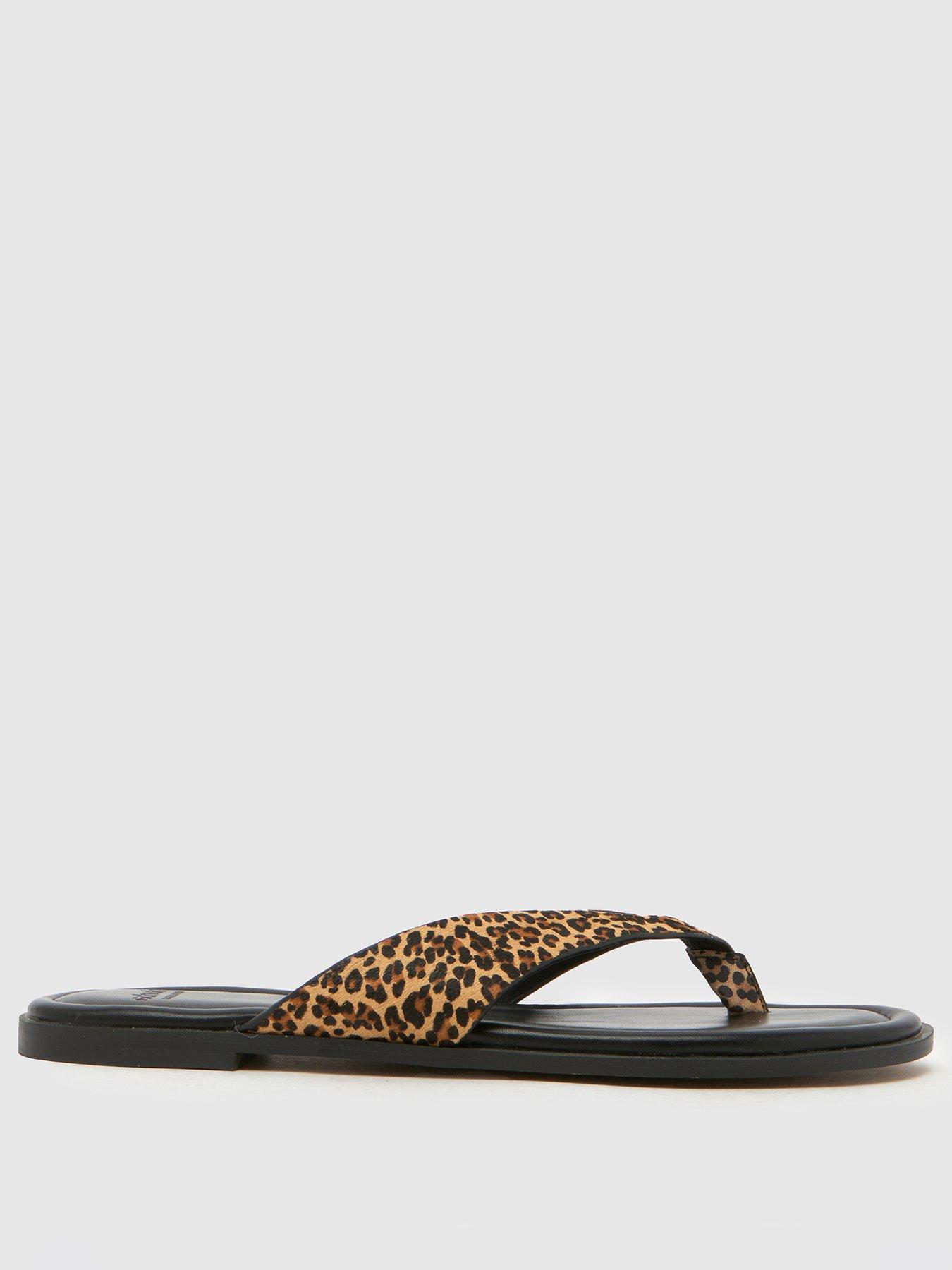 Image 2 of 4 of Schuh Thailand Leather Toe Post - Leopard