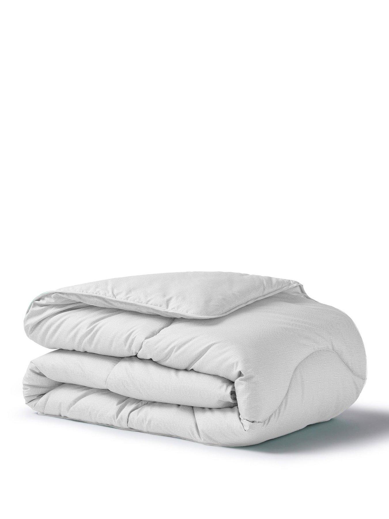 Image 2 of 4 of Night Lark Linen Coverless Duvet Cloud Grey 4.5 Tog includes Pillowcases