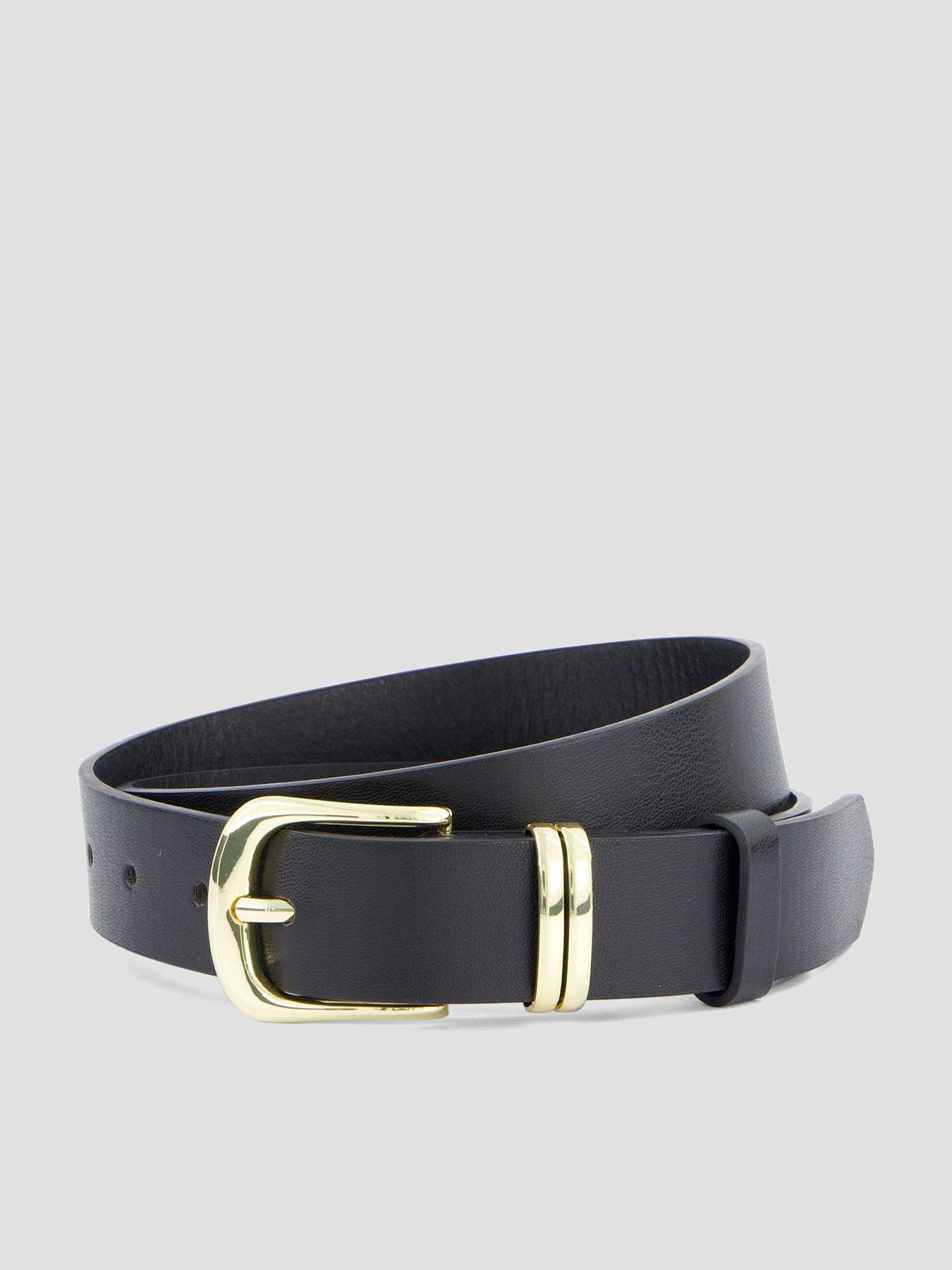 The Very Collection Metal Buckle Pu Belt - Black