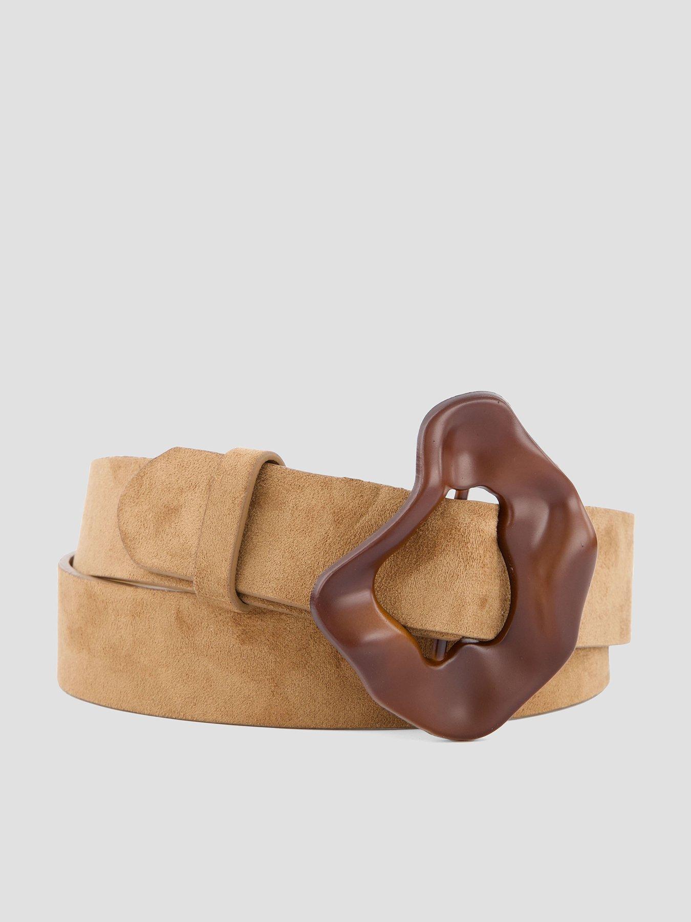 The Very Collection Feature Buckle Belt - Beige
