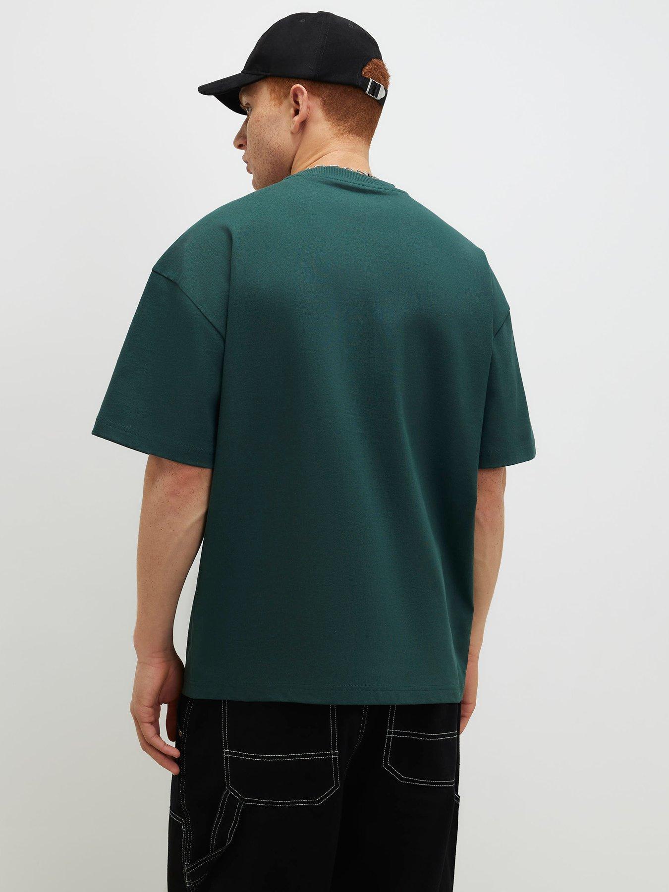 Image 2 of 6 of River Island Badge Graphic T-Shirt - Green
