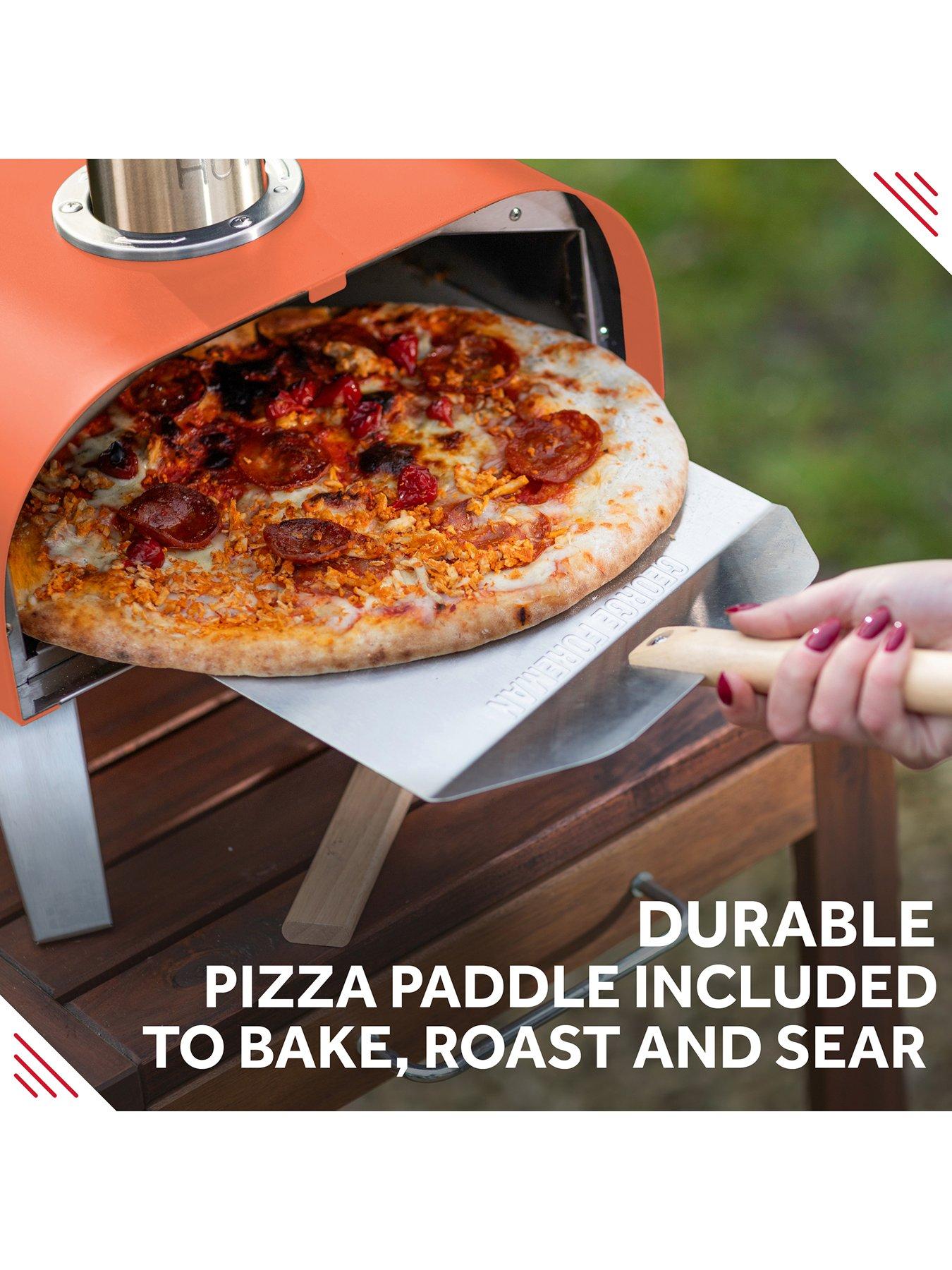 Image 4 of 6 of George Foreman Wood Pellet Pizza Oven - Burnt Orange