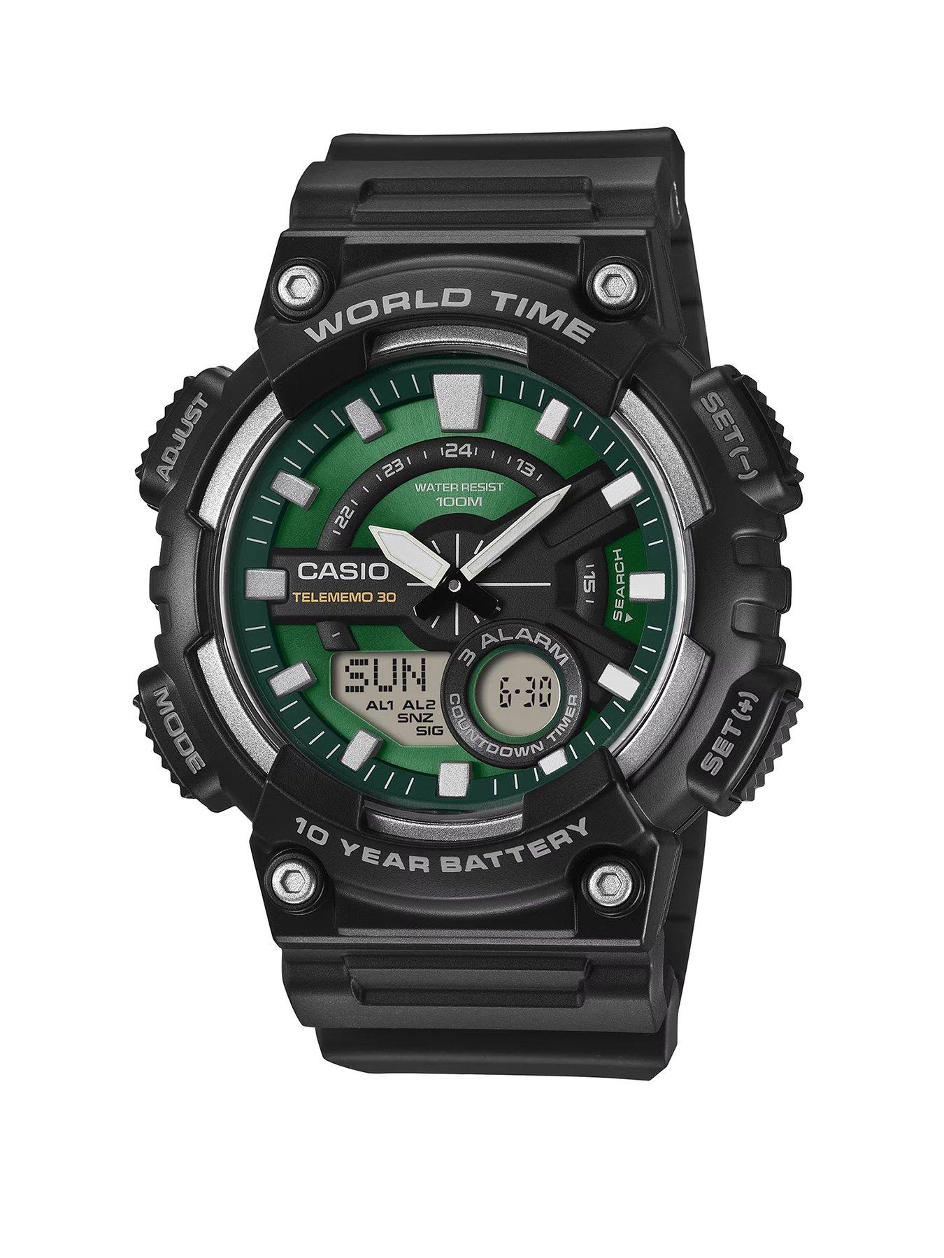 Image 1 of 2 of Casio CASIO TIMELESS AEQ-110W-3A2VEF Green Dial Series