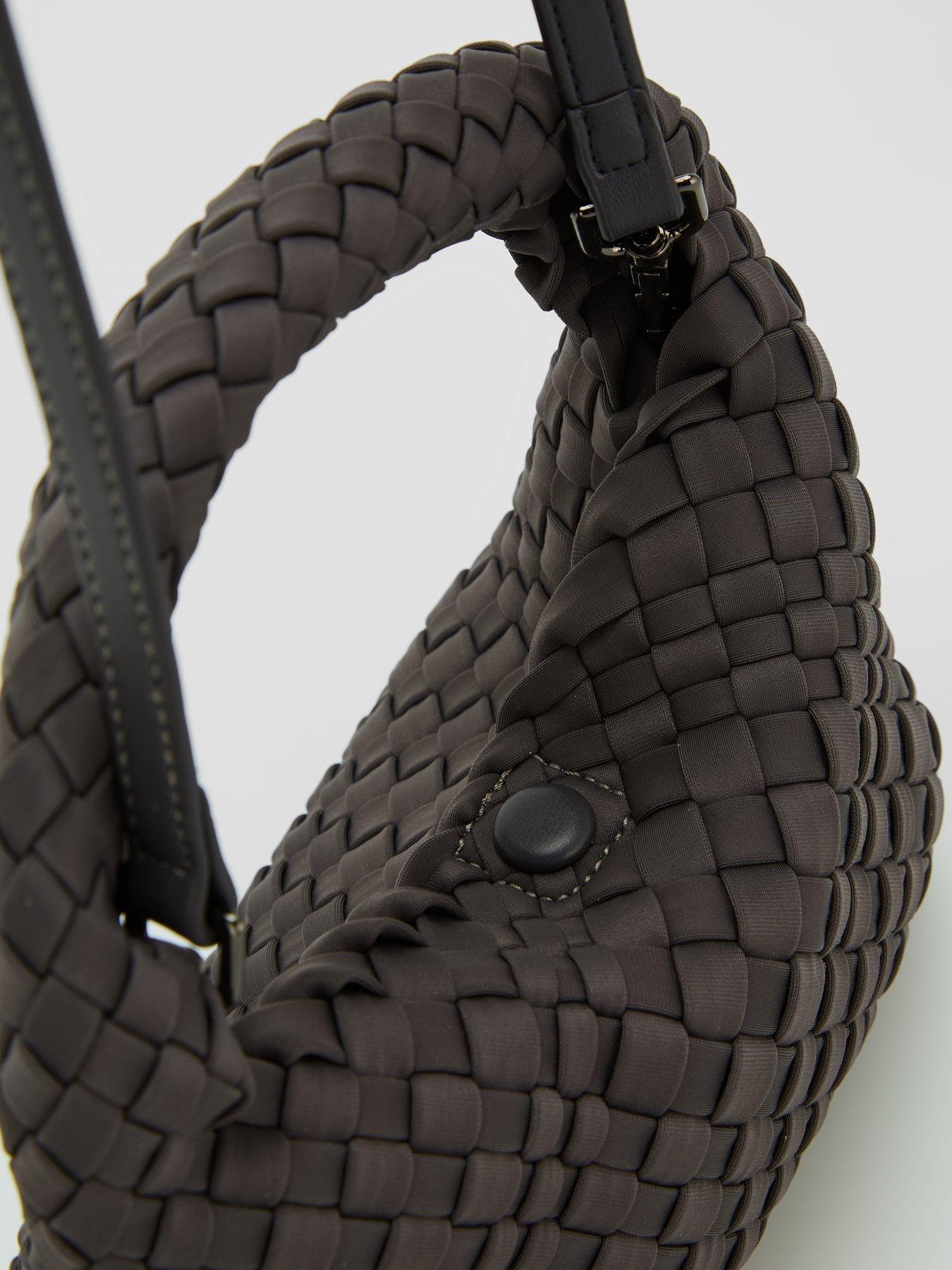 Image 3 of 6 of The Very Collection Mini Woven Top Handle Bag - Grey