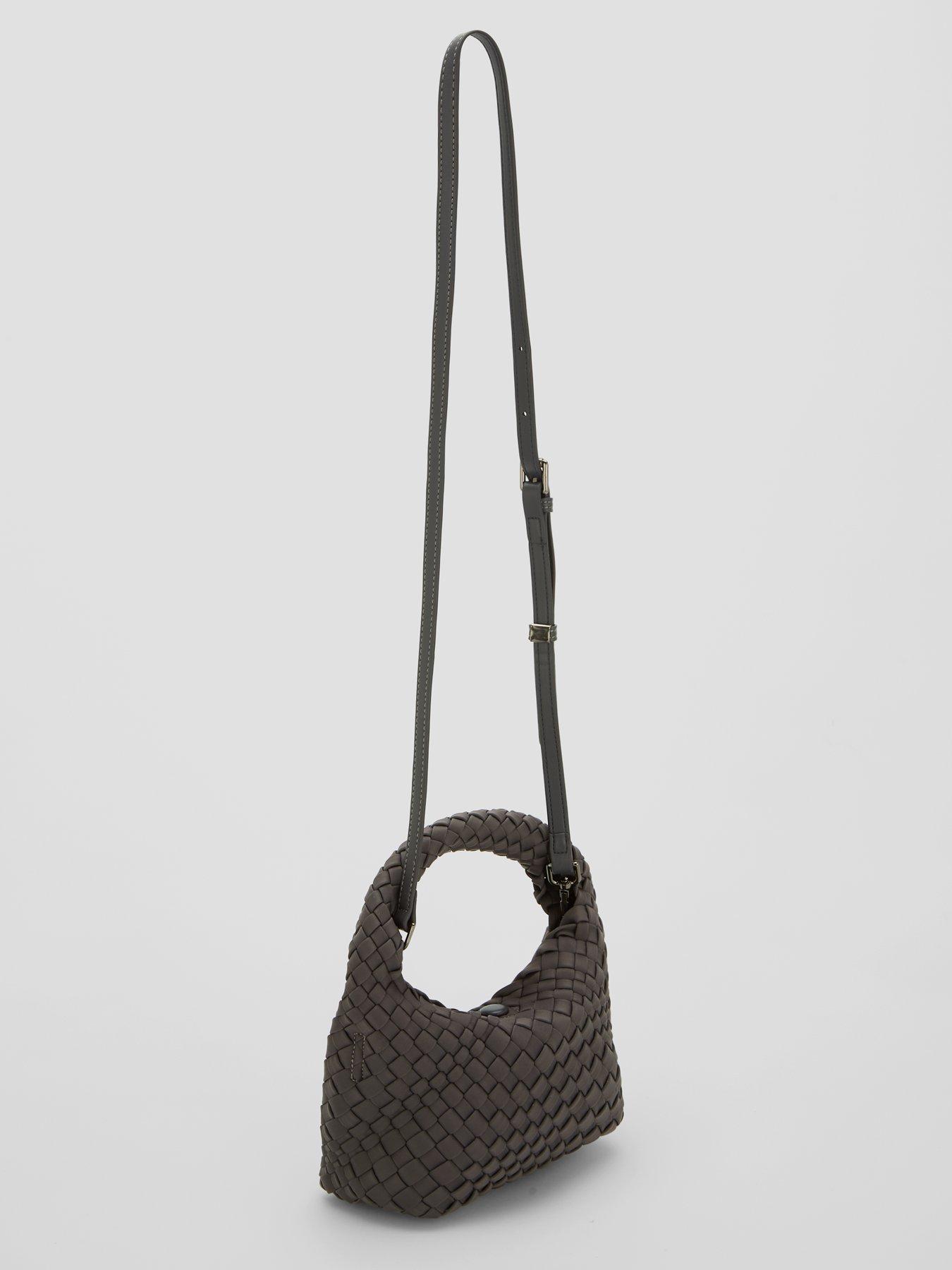 Image 4 of 6 of The Very Collection Mini Woven Top Handle Bag - Grey