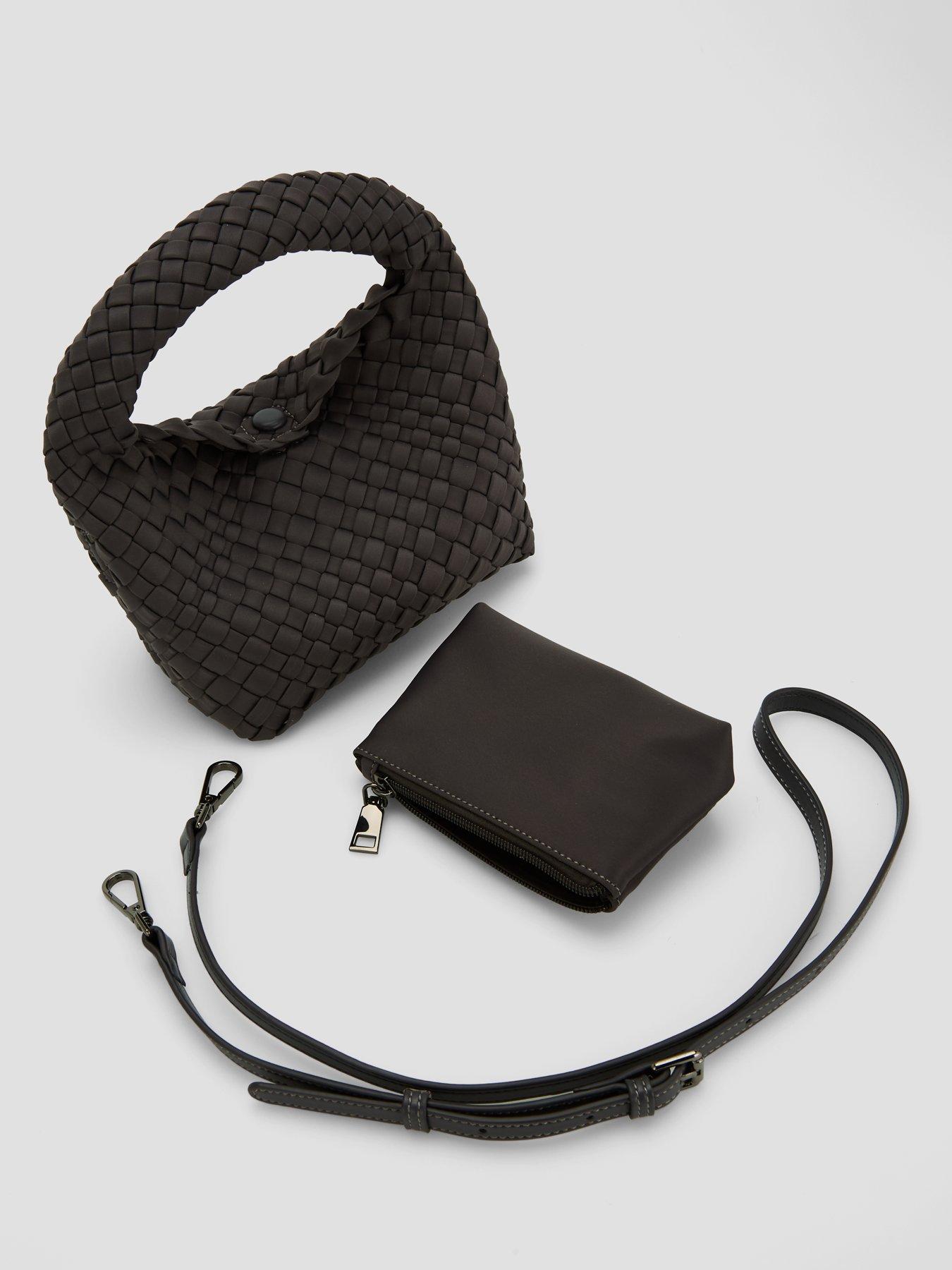 Image 6 of 6 of The Very Collection Mini Woven Top Handle Bag - Grey