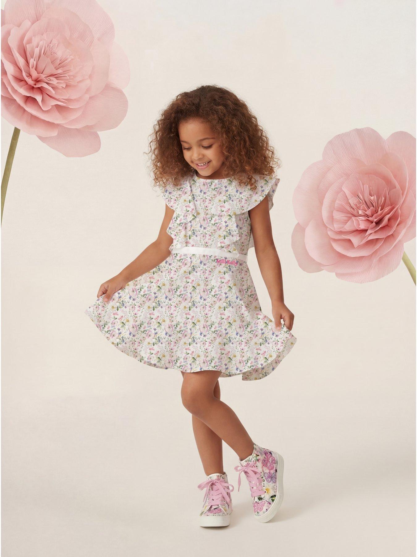 Image 1 of 4 of Lelli Kelly Floral Ruffle Dress - Multi