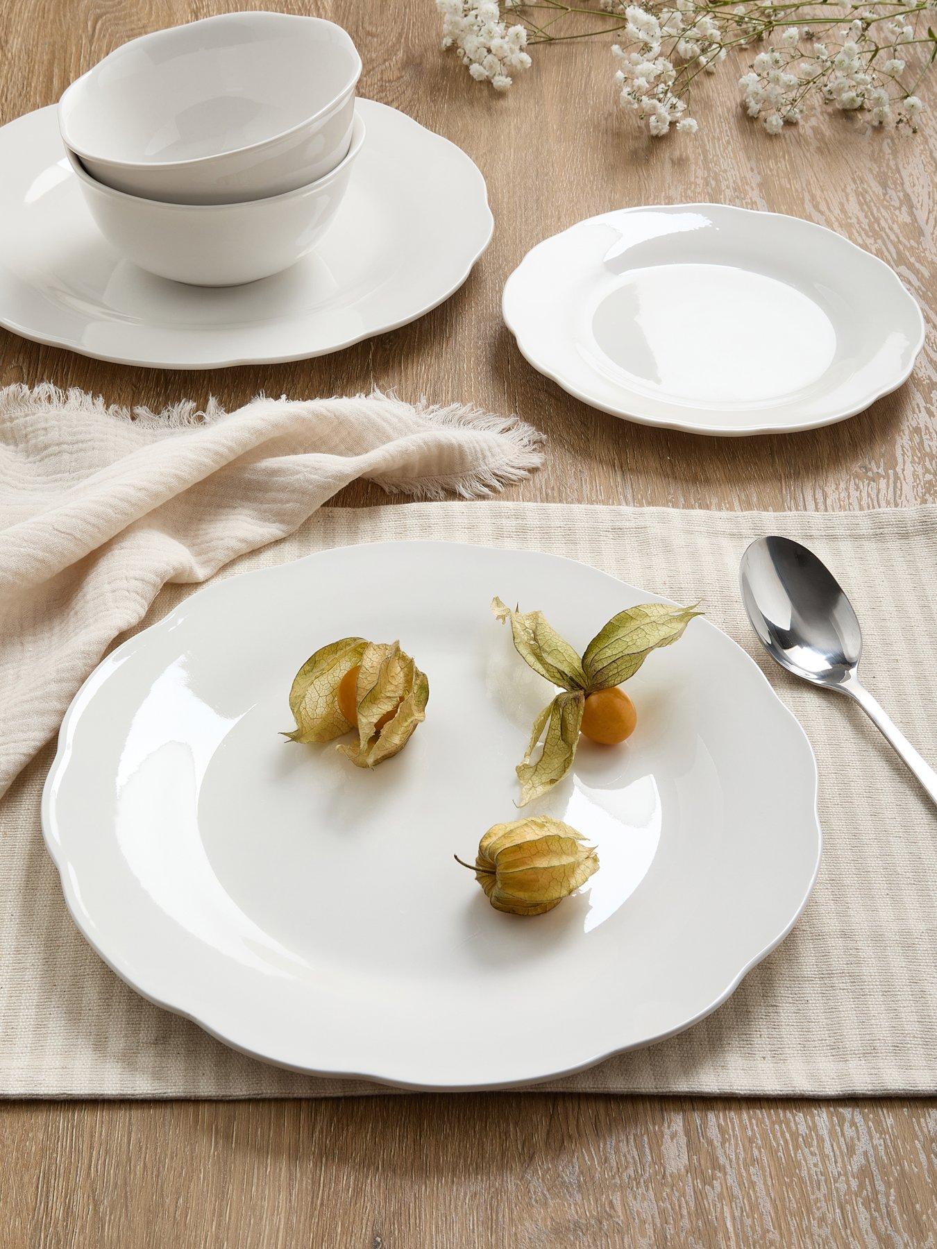 The Very Collection Soft Scallop 12 Piece Dinner Set