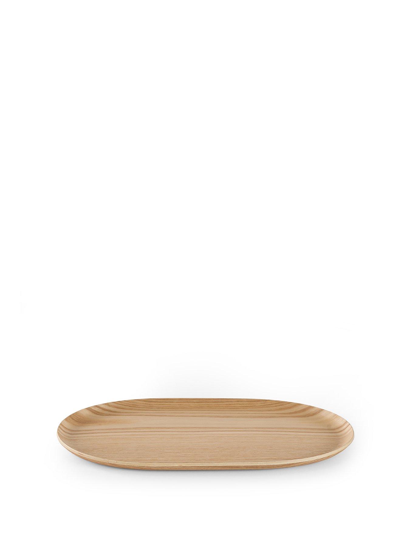 Image 2 of 8 of The Very Collection Natural Wood Effect Oval Serving Tray 40cm