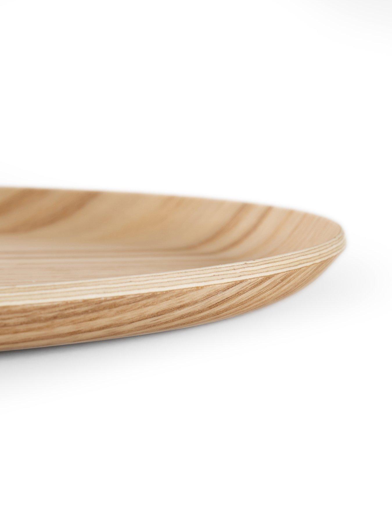 Image 5 of 8 of The Very Collection Natural Wood Effect Oval Serving Tray 40cm