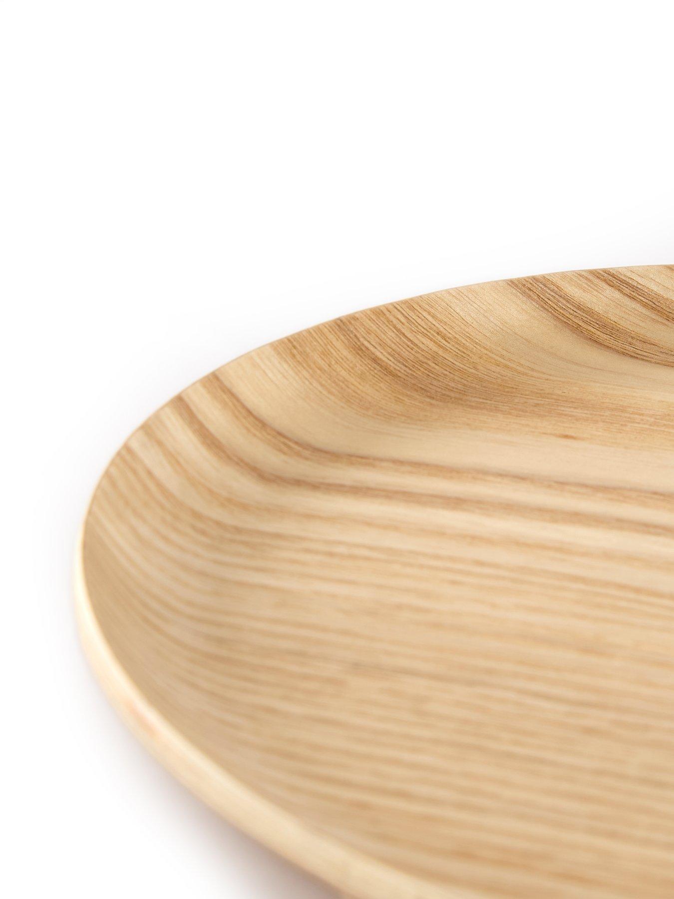 Image 6 of 8 of The Very Collection Natural Wood Effect Oval Serving Tray 40cm