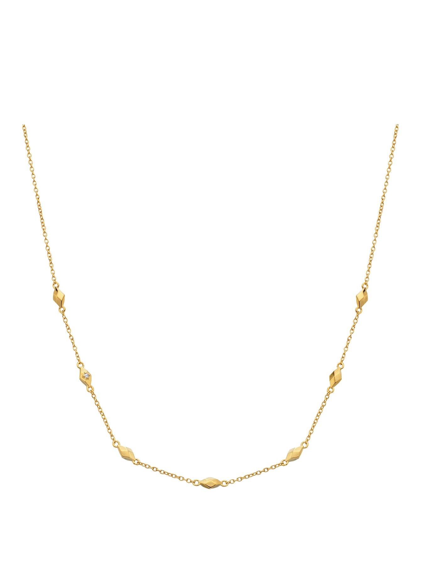 Hot Diamonds Diamond Pattern Necklace - YGP