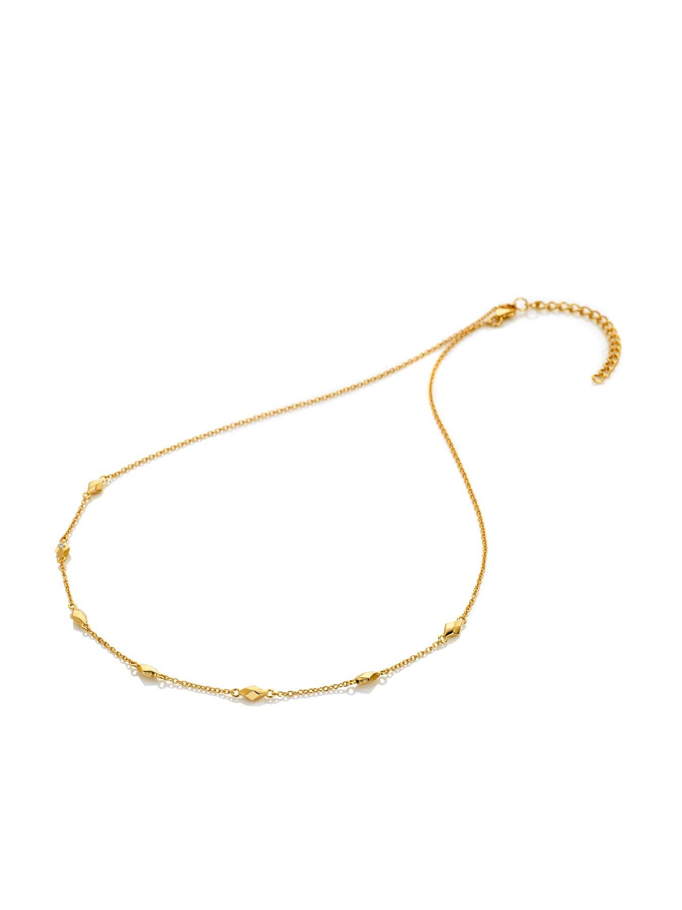 Image 2 of 4 of Hot Diamonds Diamond Pattern Necklace - YGP