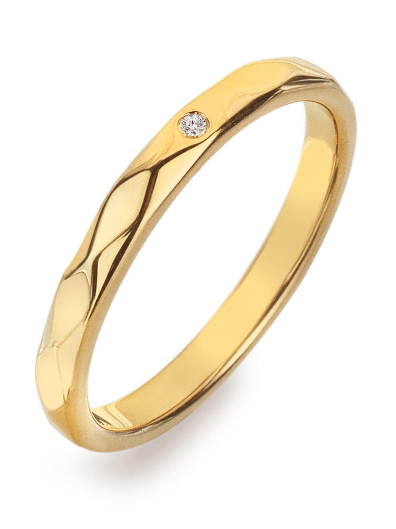 Image 1 of 3 of Hot Diamonds Diamond Pattern Ring - YGP