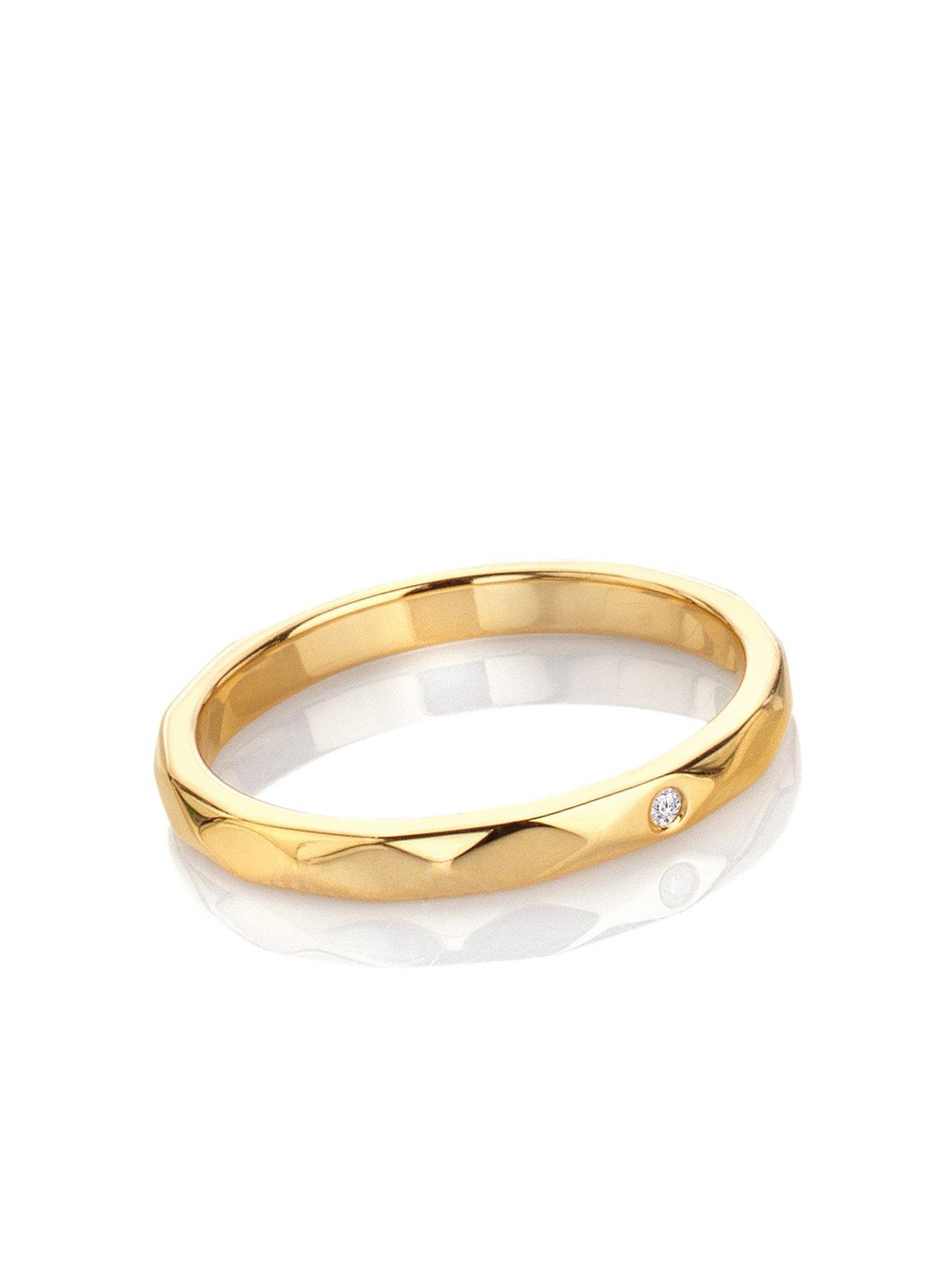Image 2 of 3 of Hot Diamonds Diamond Pattern Ring - YGP