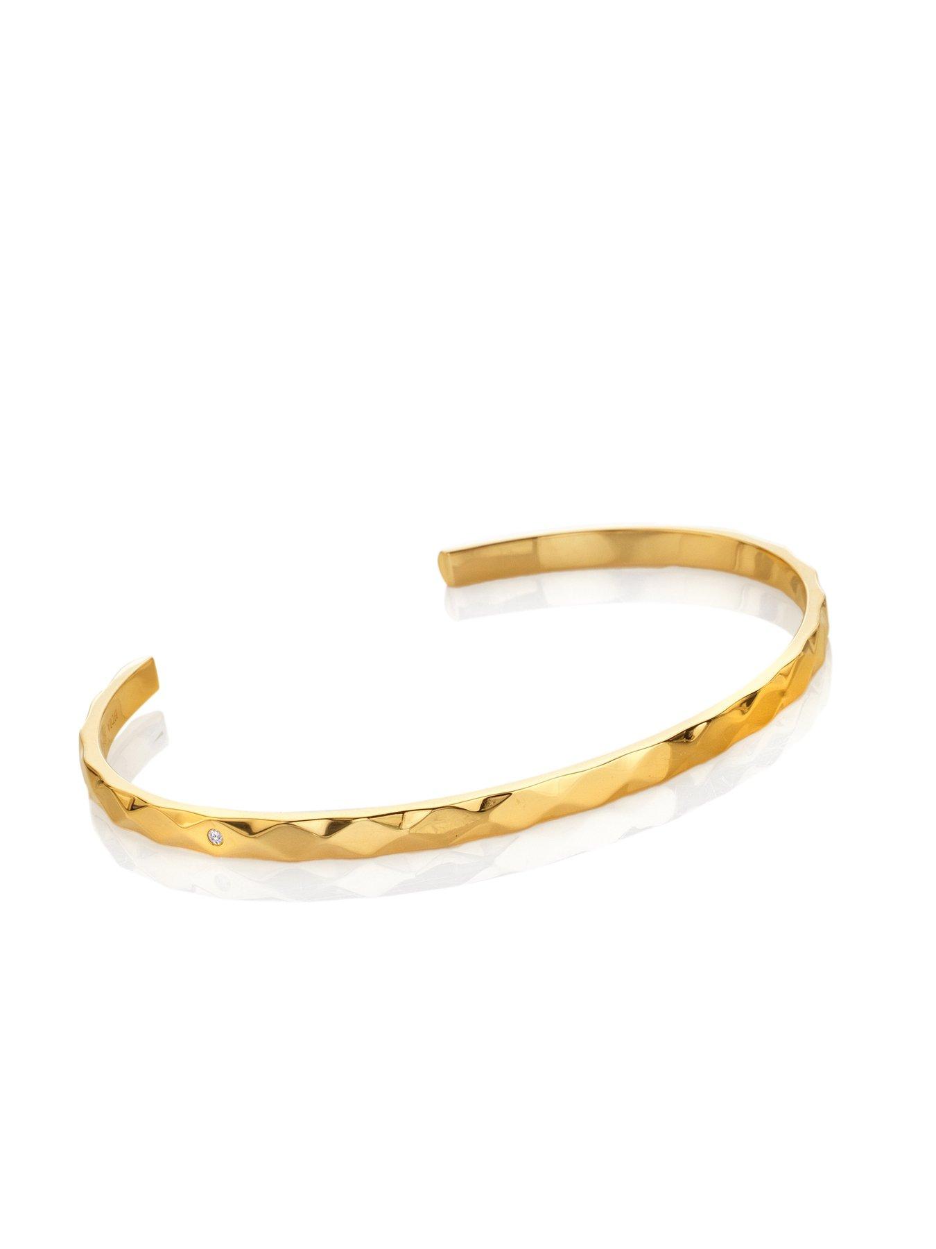 Image 2 of 4 of Hot Diamonds Diamond Pattern Bangle - YGP