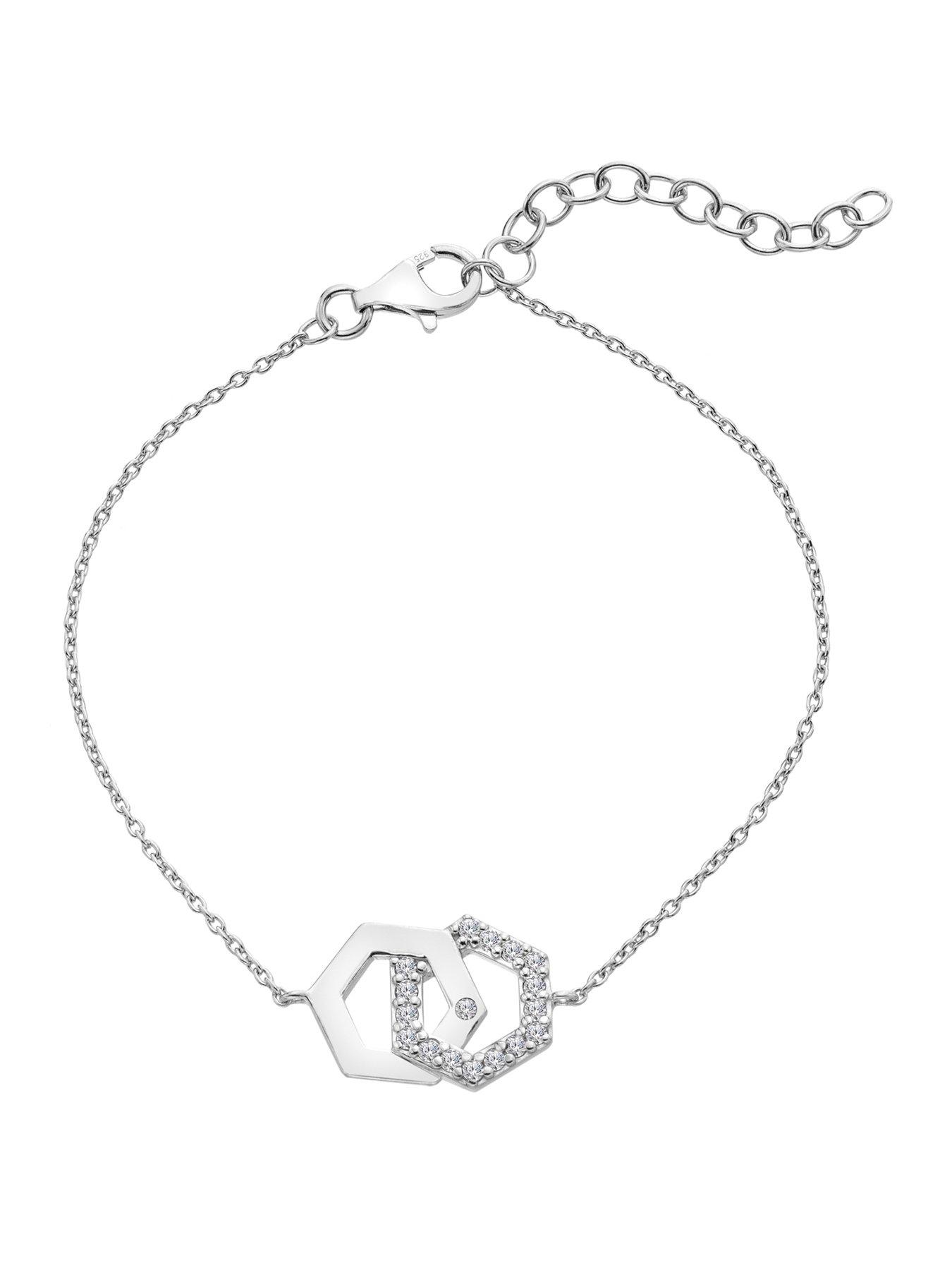 Hot Diamonds Hexagon WT Bracelet