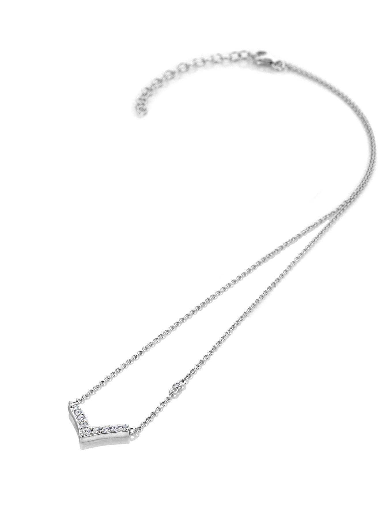 Image 2 of 4 of Hot Diamonds Fine V Necklace